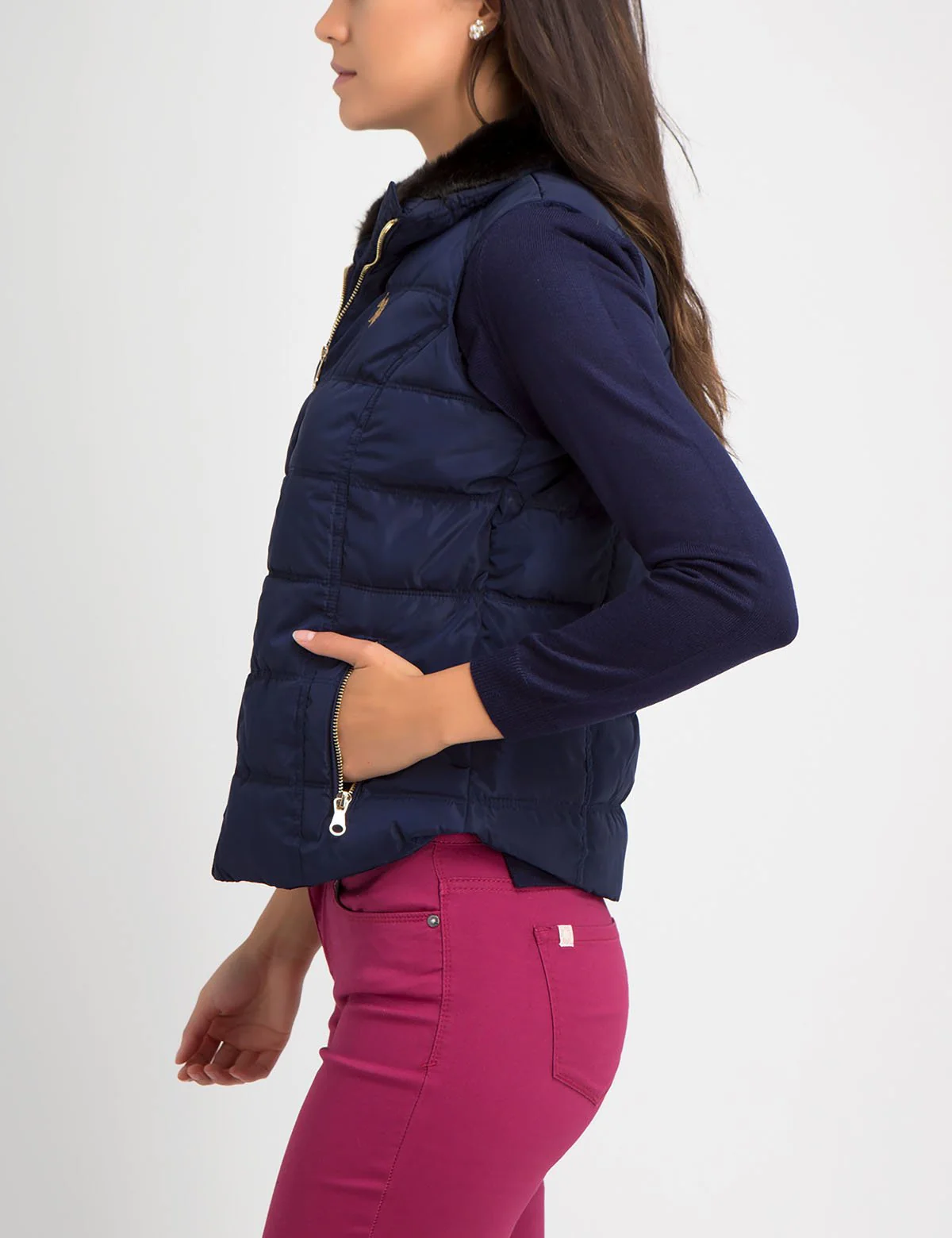 FUR COLLAR VEST - Image 15