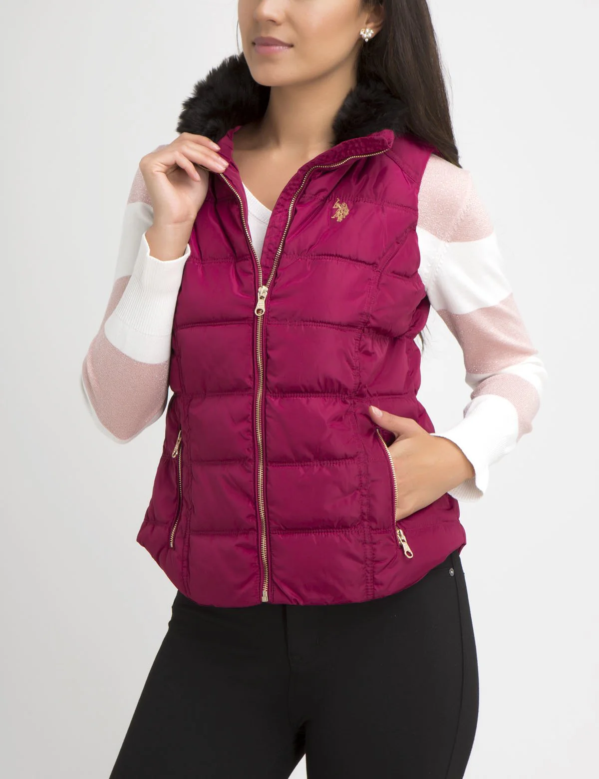 FUR COLLAR VEST - Image 22
