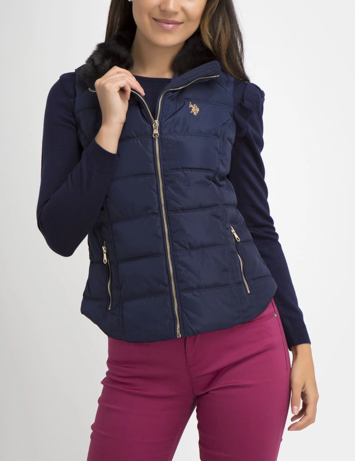 FUR COLLAR VEST - Image 4