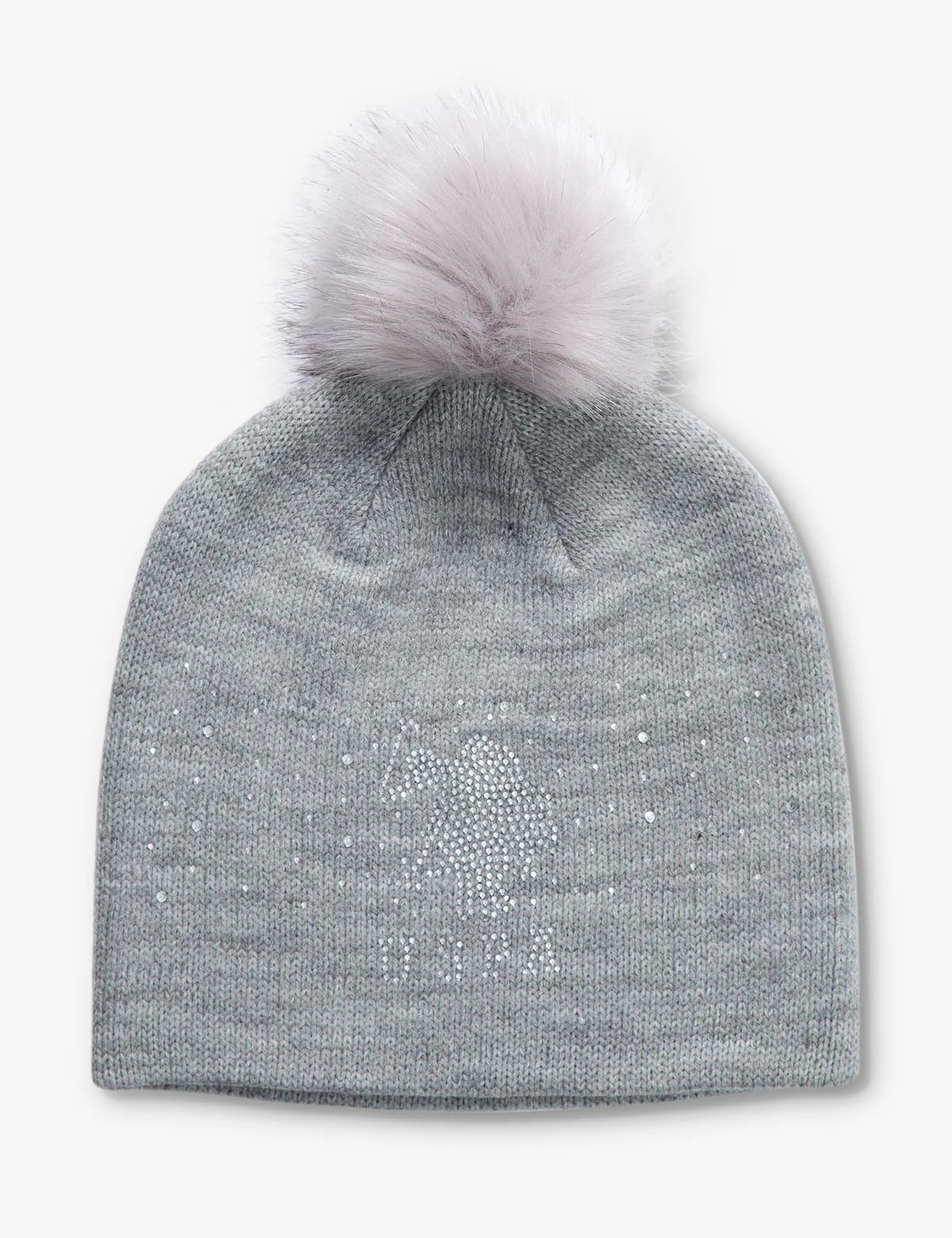 RHINESTONE BEANIE WITH POM POM ON TOP - Image 5