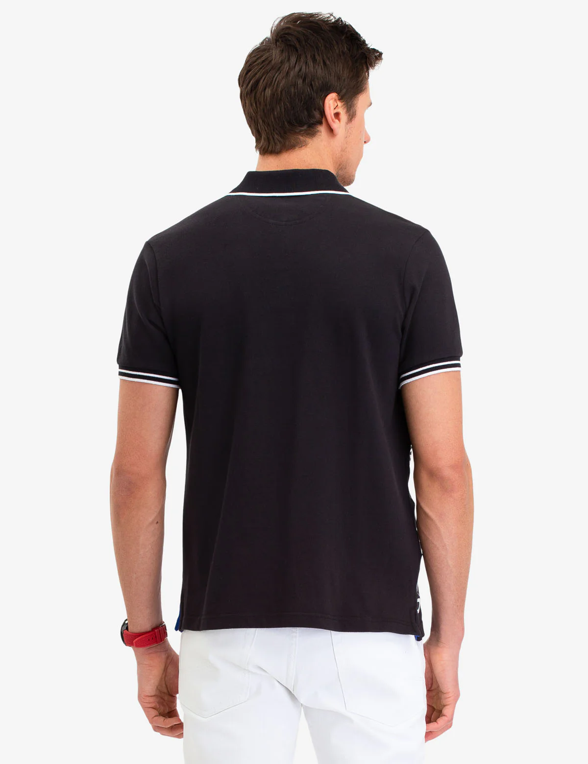 GEOMETRIC COLORBLOCK POLO SHIRT - Image 3