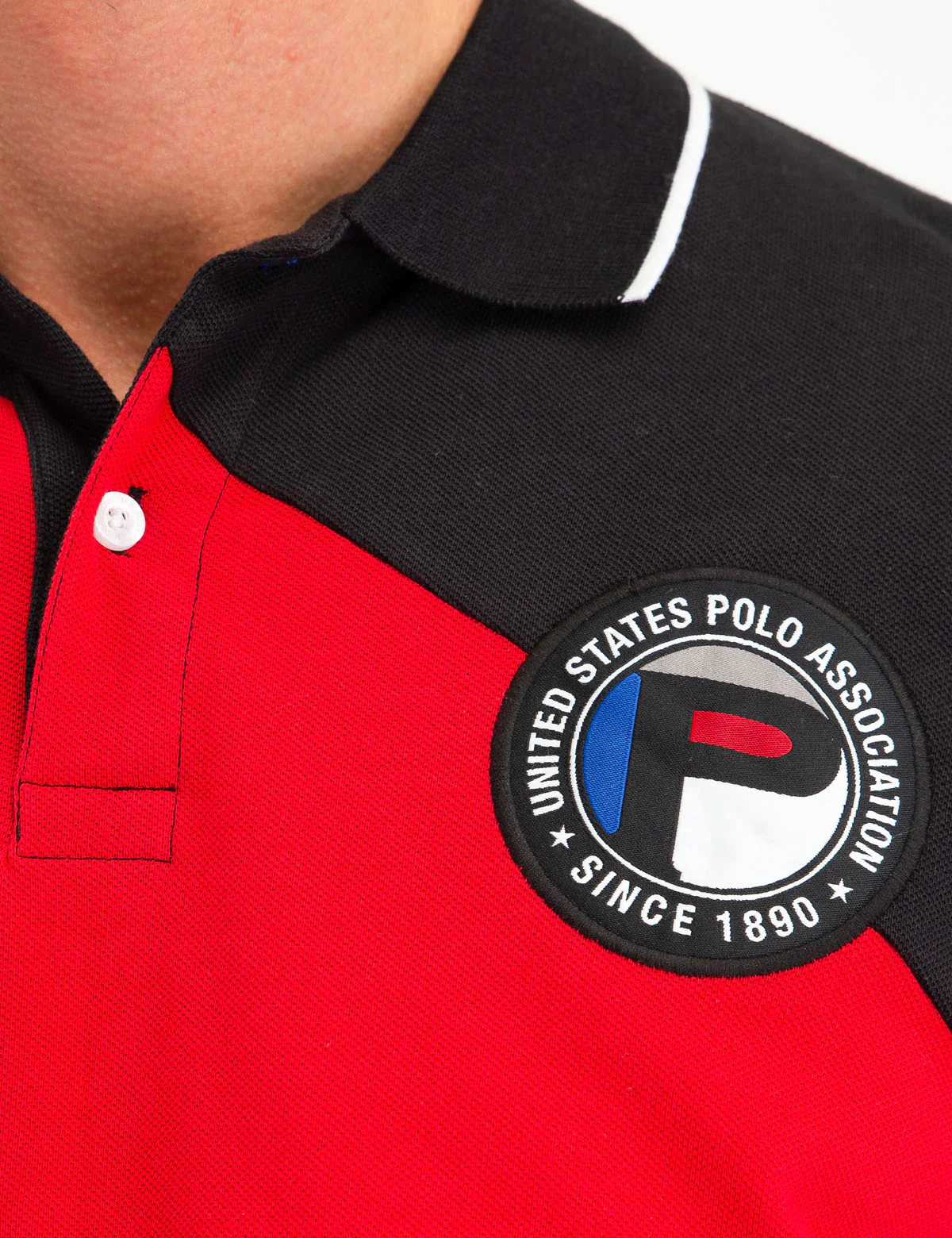 GEOMETRIC COLORBLOCK POLO SHIRT - Image 4