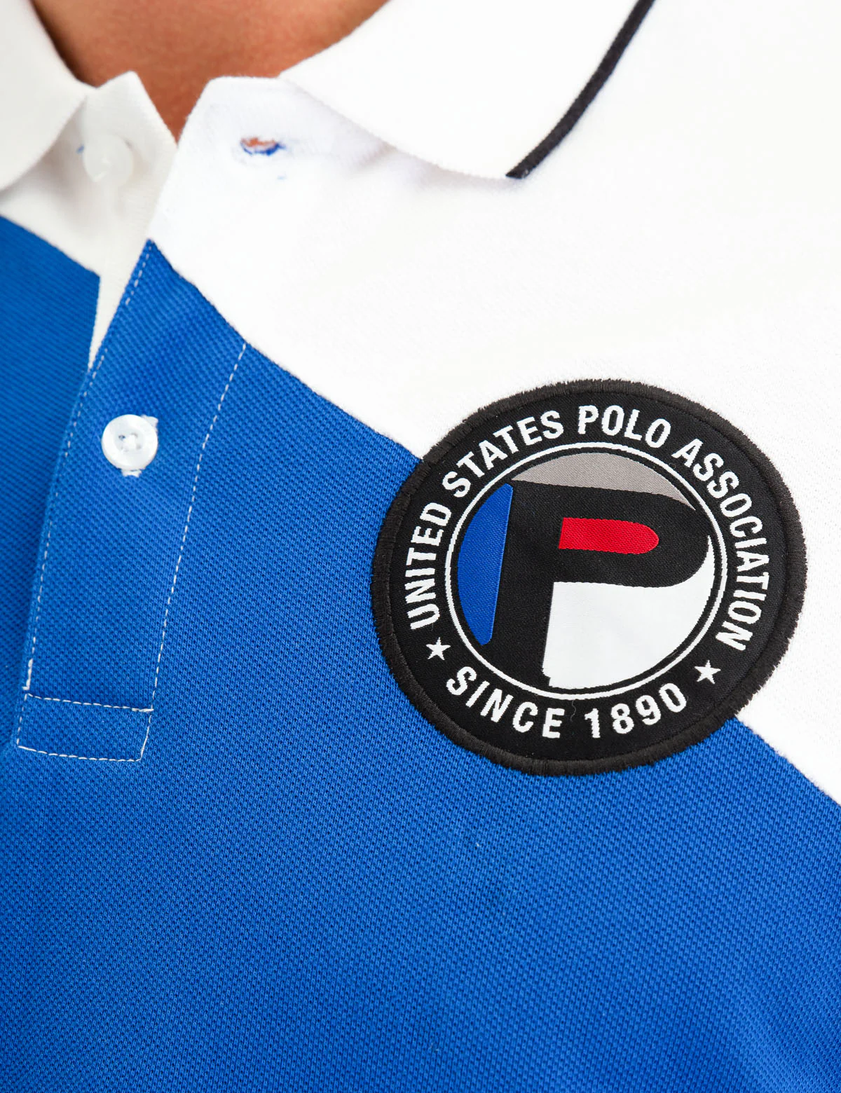 GEOMETRIC COLORBLOCK POLO SHIRT - Image 8