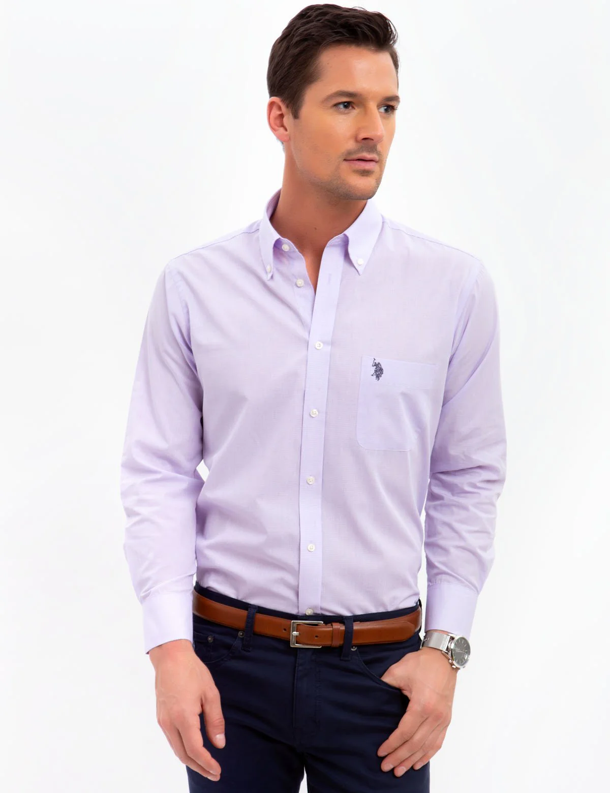 GINGHAM DRESS SHIRT - Image 5
