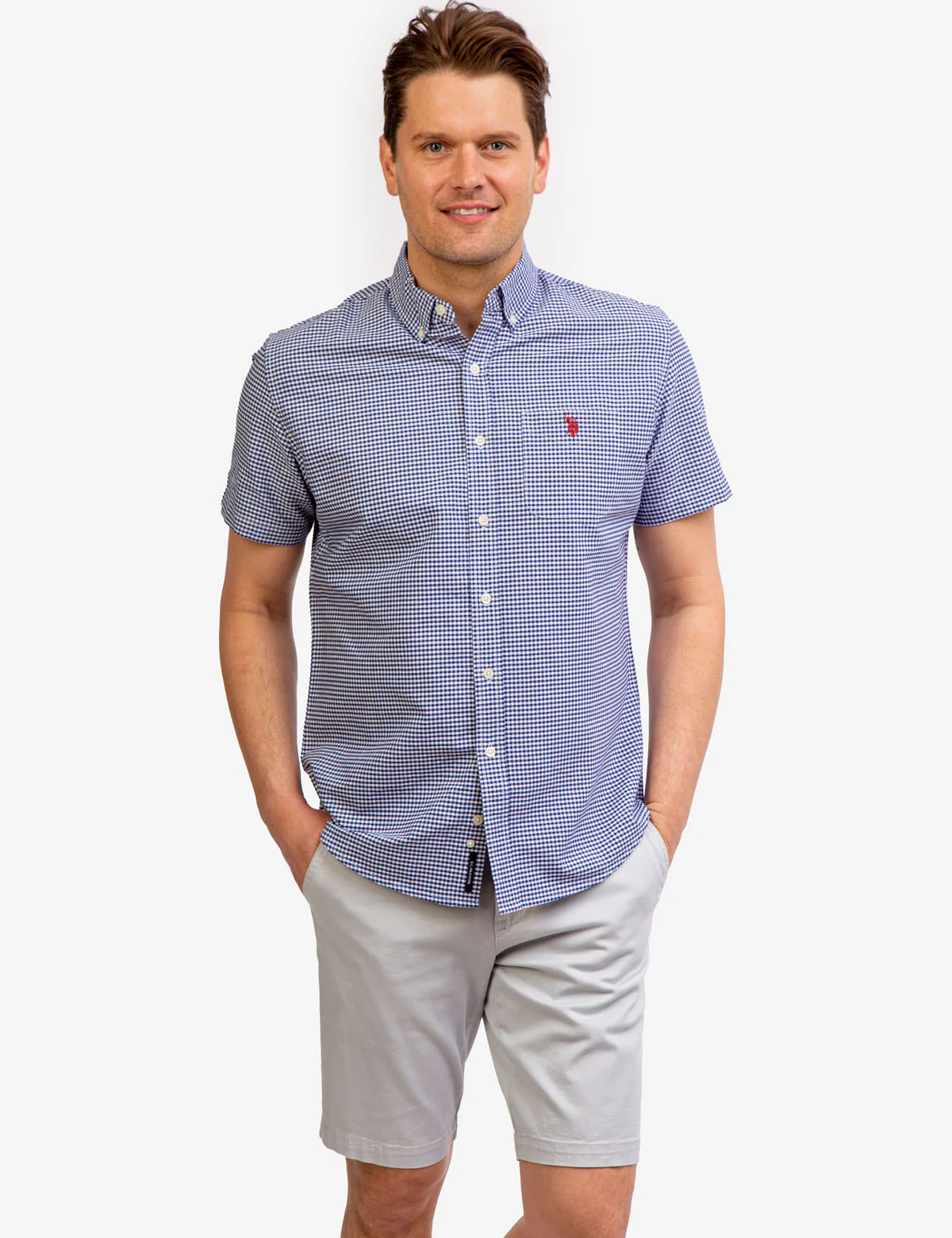 GINGHAM OXFORD SHORT SLEEVE SHIRT - Image 5