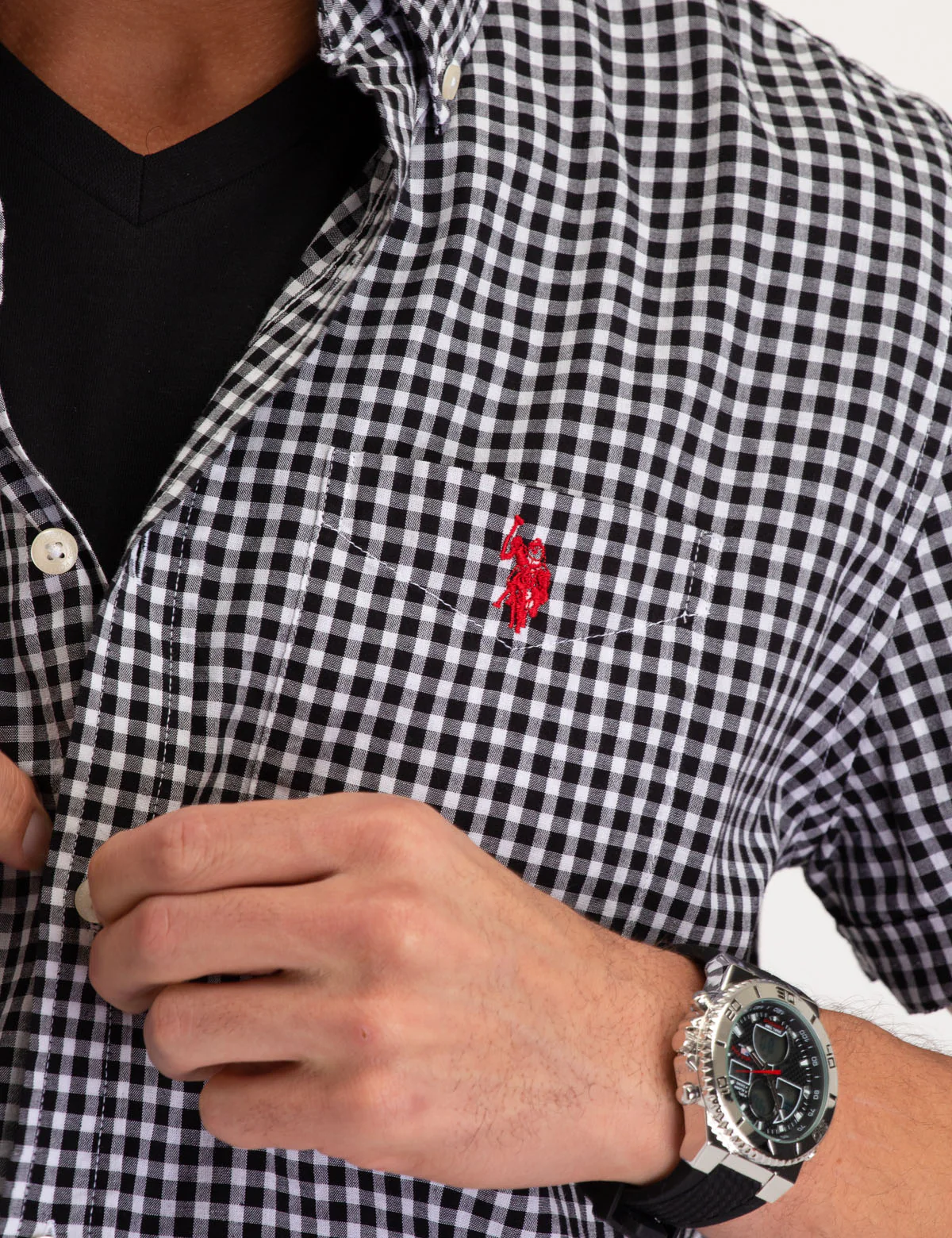 GINGHAM SHORT SLEEVE SHIRT - Image 8