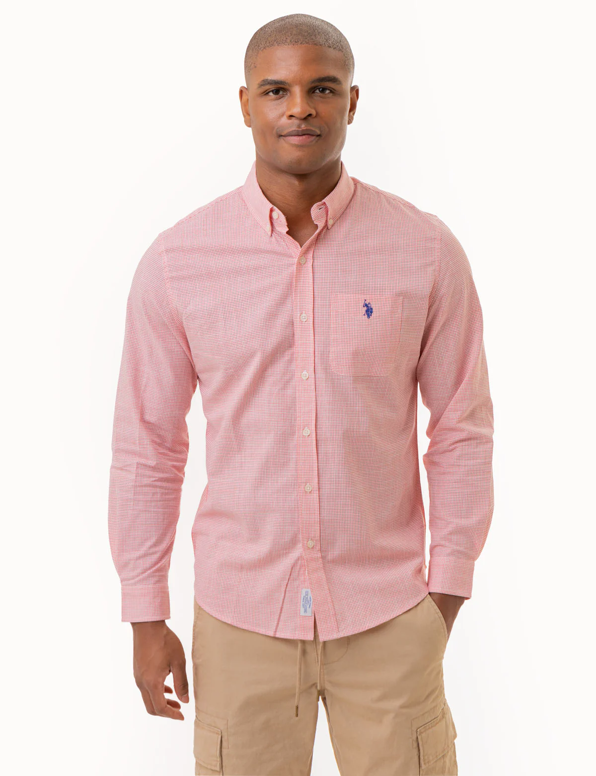 GINGHAM SLUB POPLIN LONG SLEEVE SHIRT - Image 14