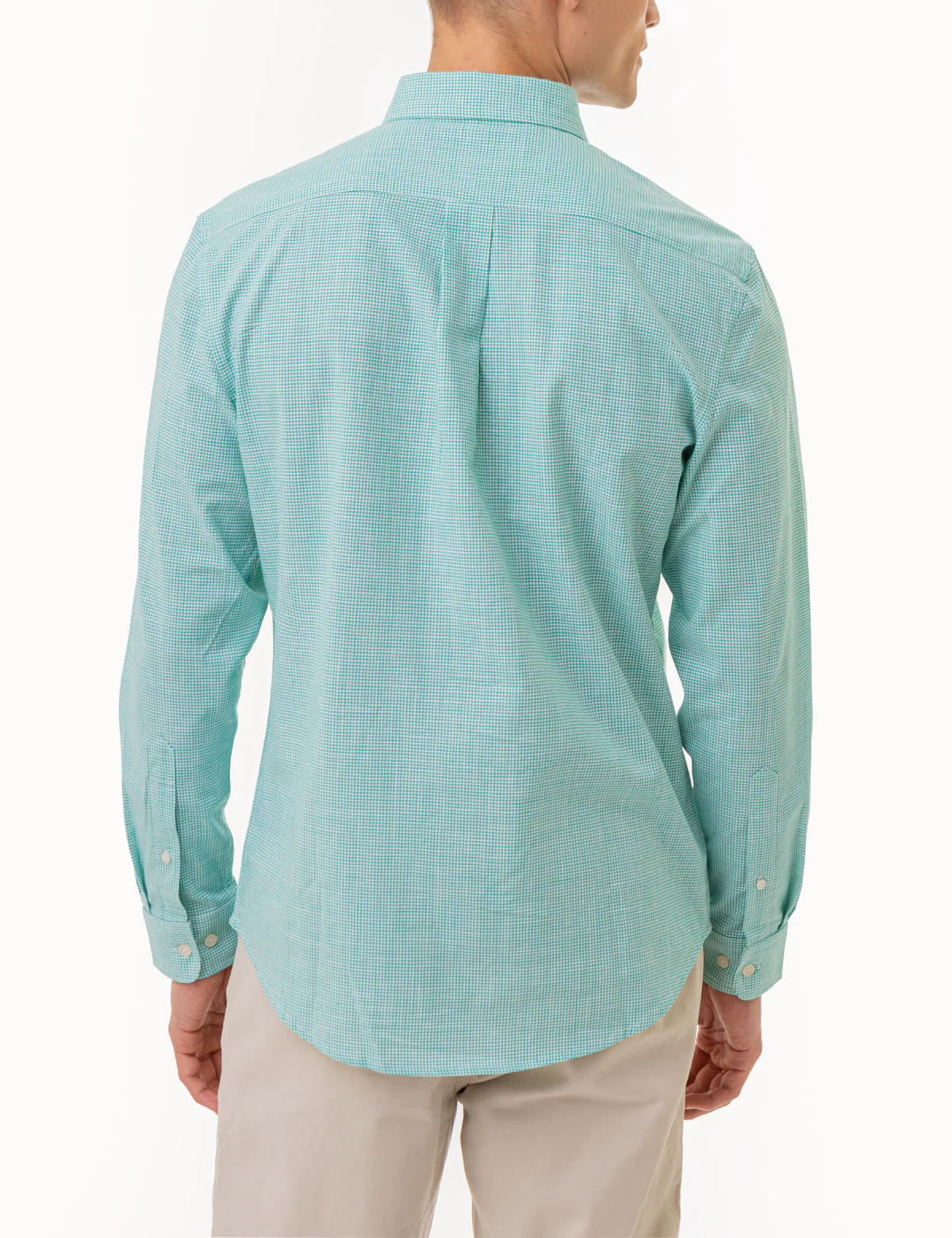 GINGHAM SLUB POPLIN LONG SLEEVE SHIRT - Image 7