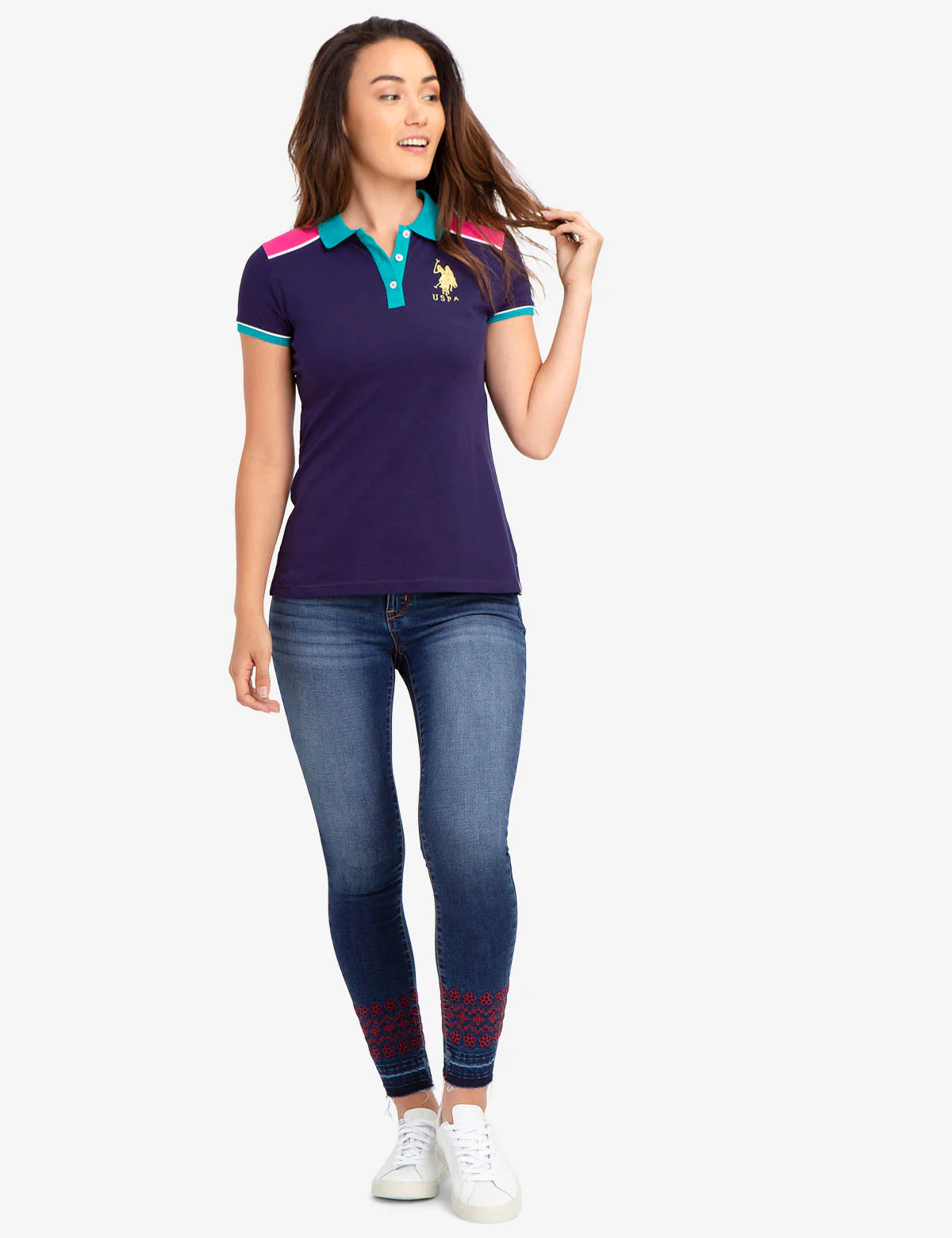 GOLD LOGO POLO SHIRT - Image 2