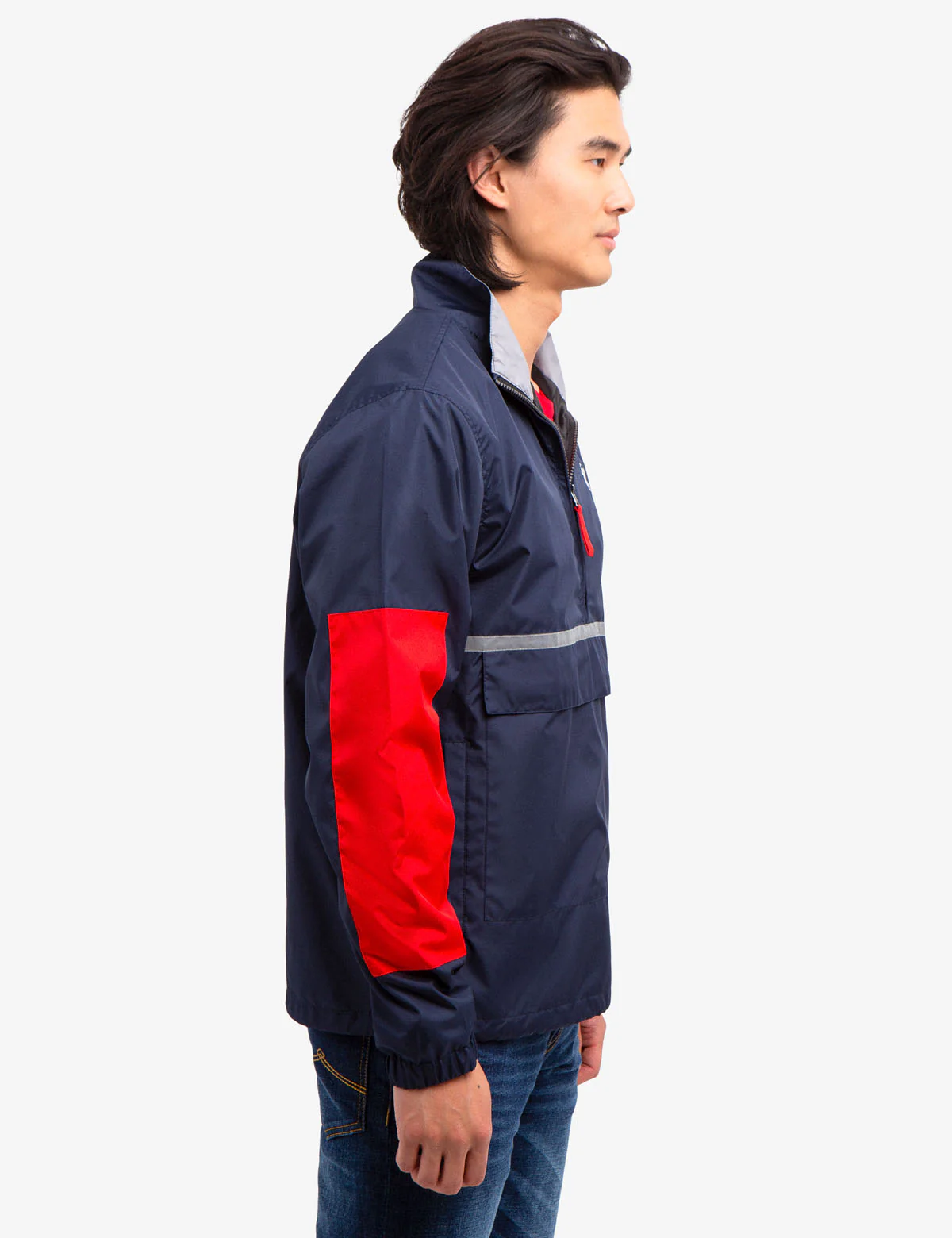 GRAPHIC PULLOVER WINDBREAKER JACKET - Image 3