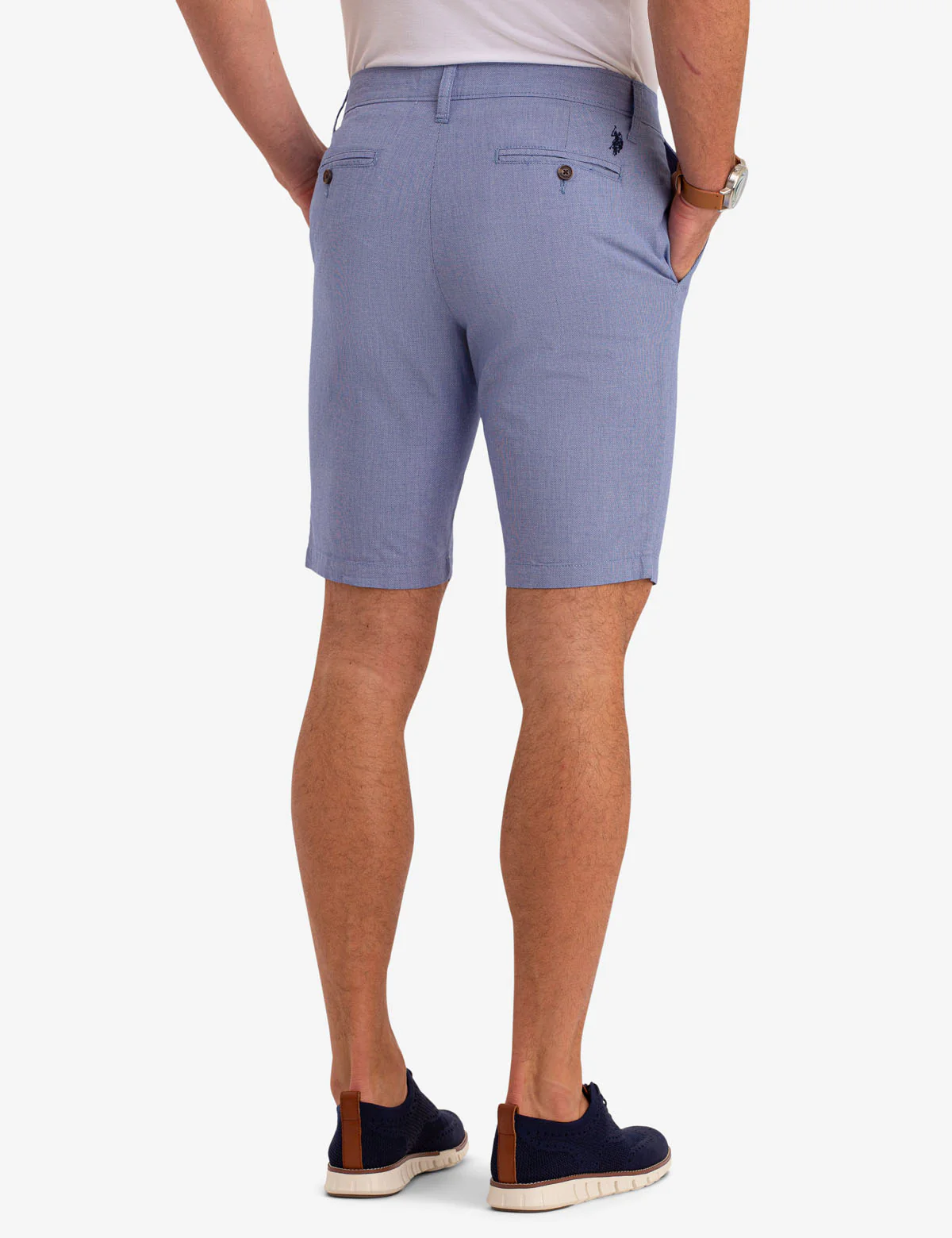 HARTFORD BELTED DOBBY SHORTS - Image 3