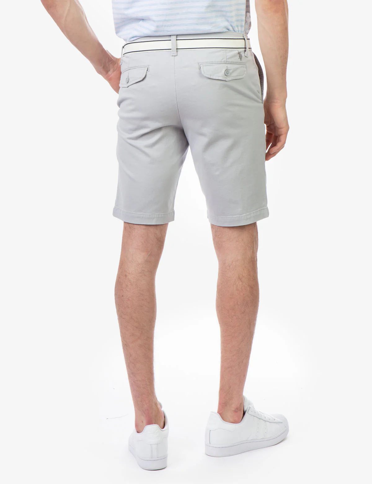 HARTFORD STRETCH TWILL BELTED SHORTS - Image 6