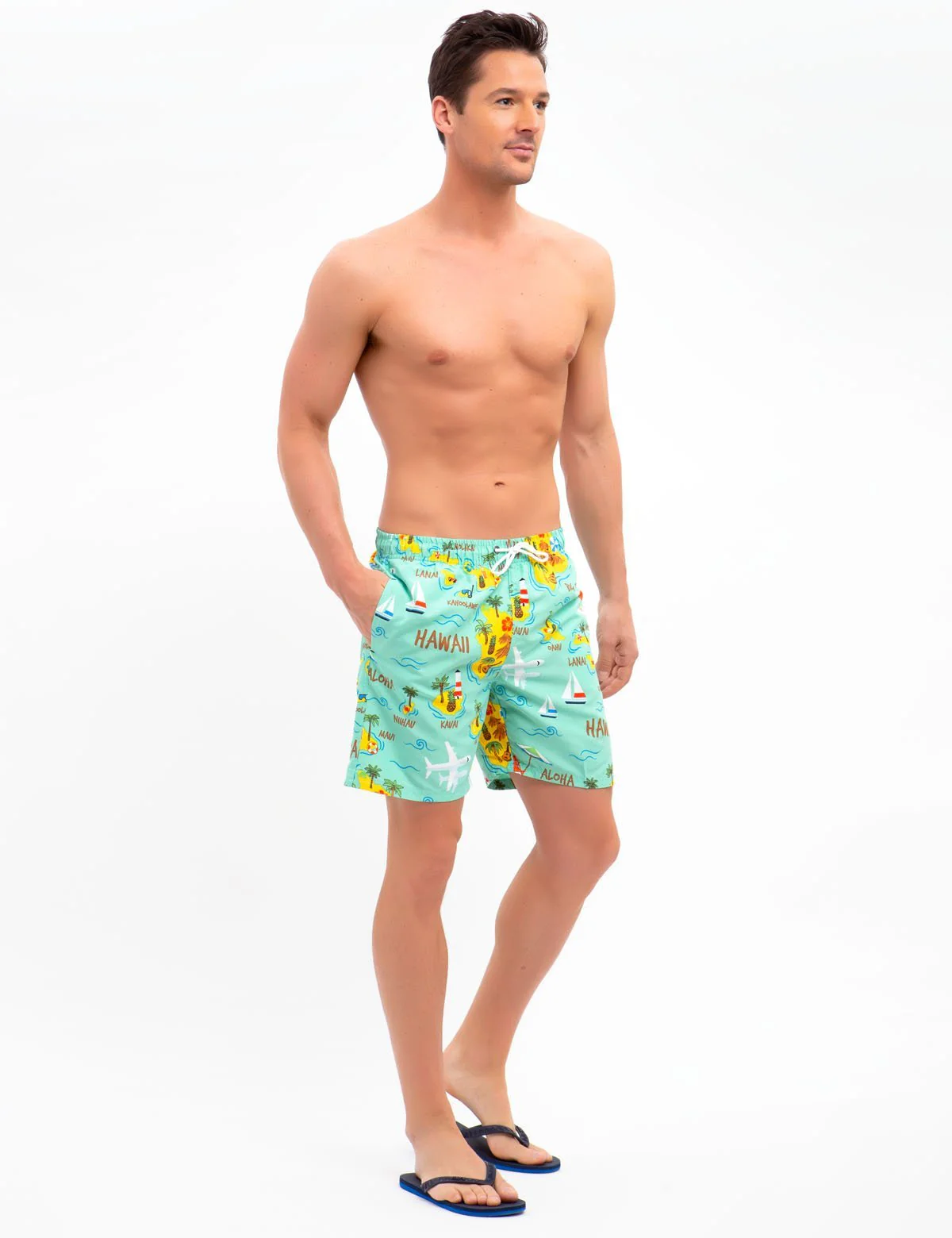 HAWAII MAP SWIM TRUNKS - Image 2