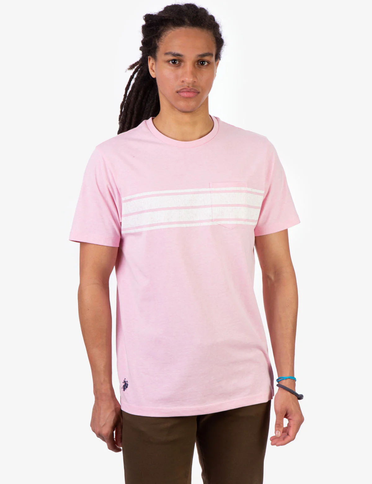 HEATHER PATCH POCKET T-SHIRT