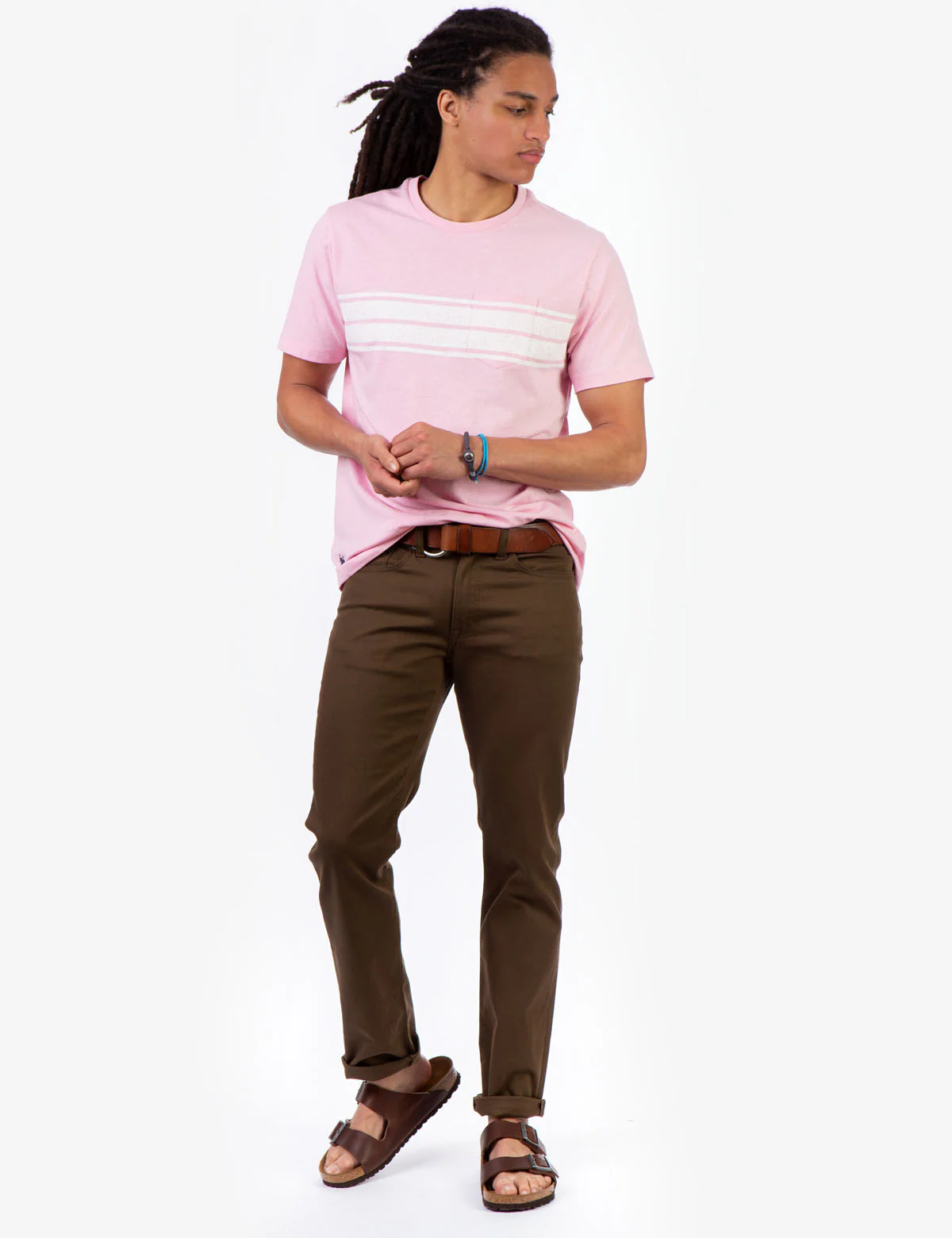 HEATHER PATCH POCKET T-SHIRT - Image 2