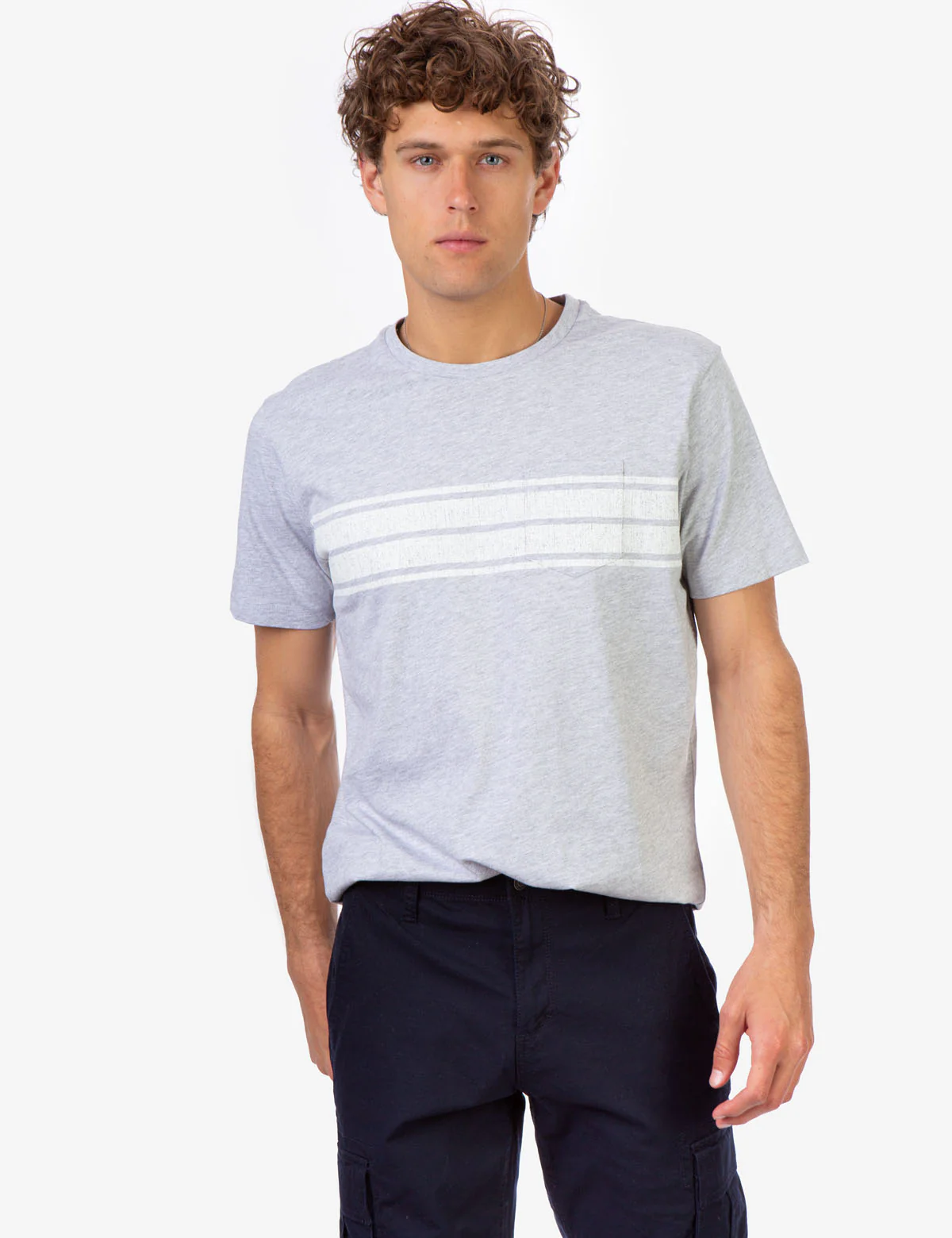 HEATHER PATCH POCKET T-SHIRT - Image 8