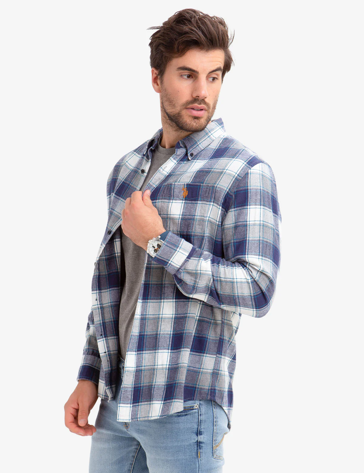 BLACK MALLET HEATHER PLAID SHIRT - Image 3