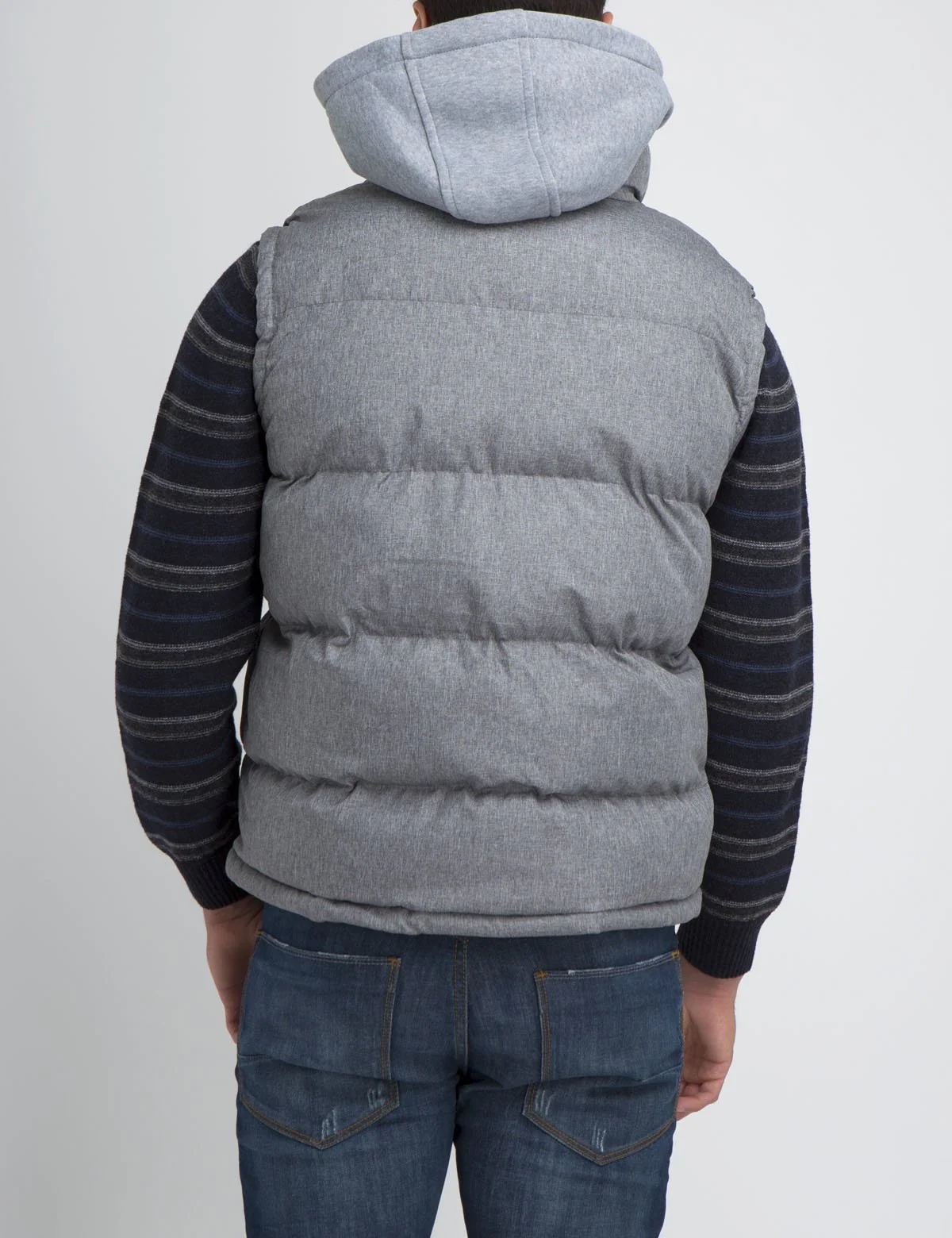 HEATHER VEST WITH FLEECE HOOD - Image 6