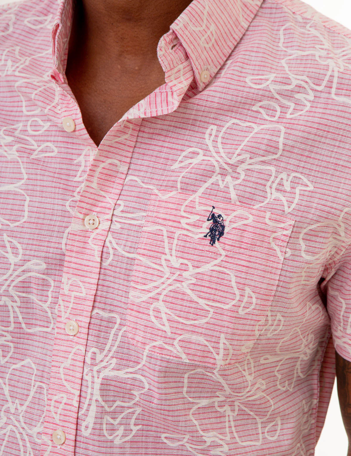 HIBISCUS SLUB POPLIN SHIRT WITH POCKET - Image 2