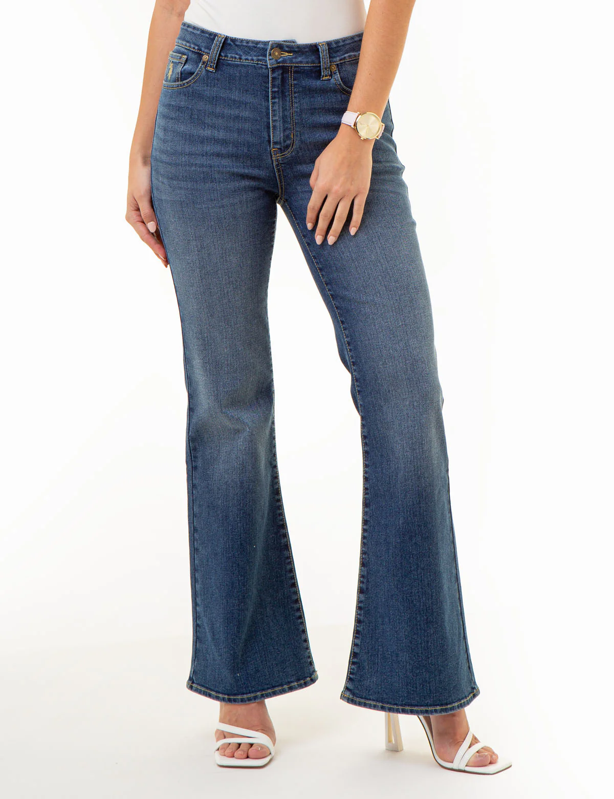 HIGH RISE FLARE JEANS