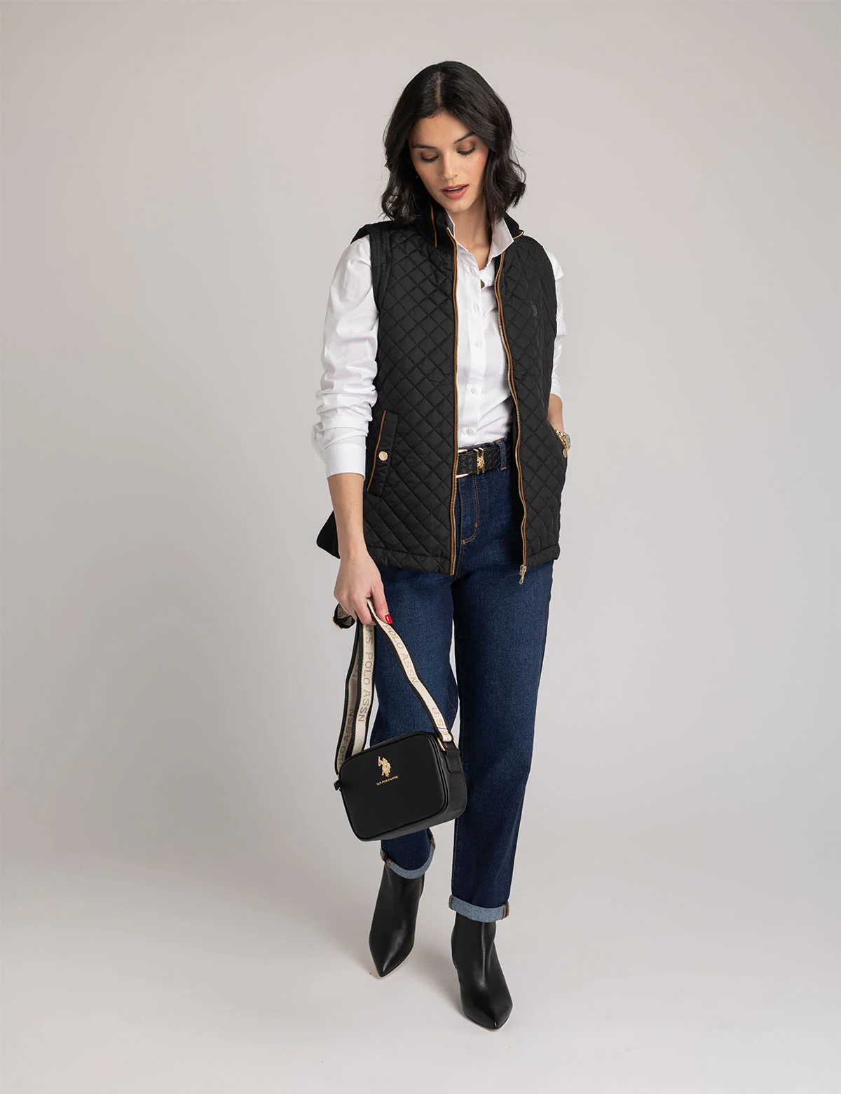 HIGH RISE PAPERBAG CROPPED JEANS - Image 9