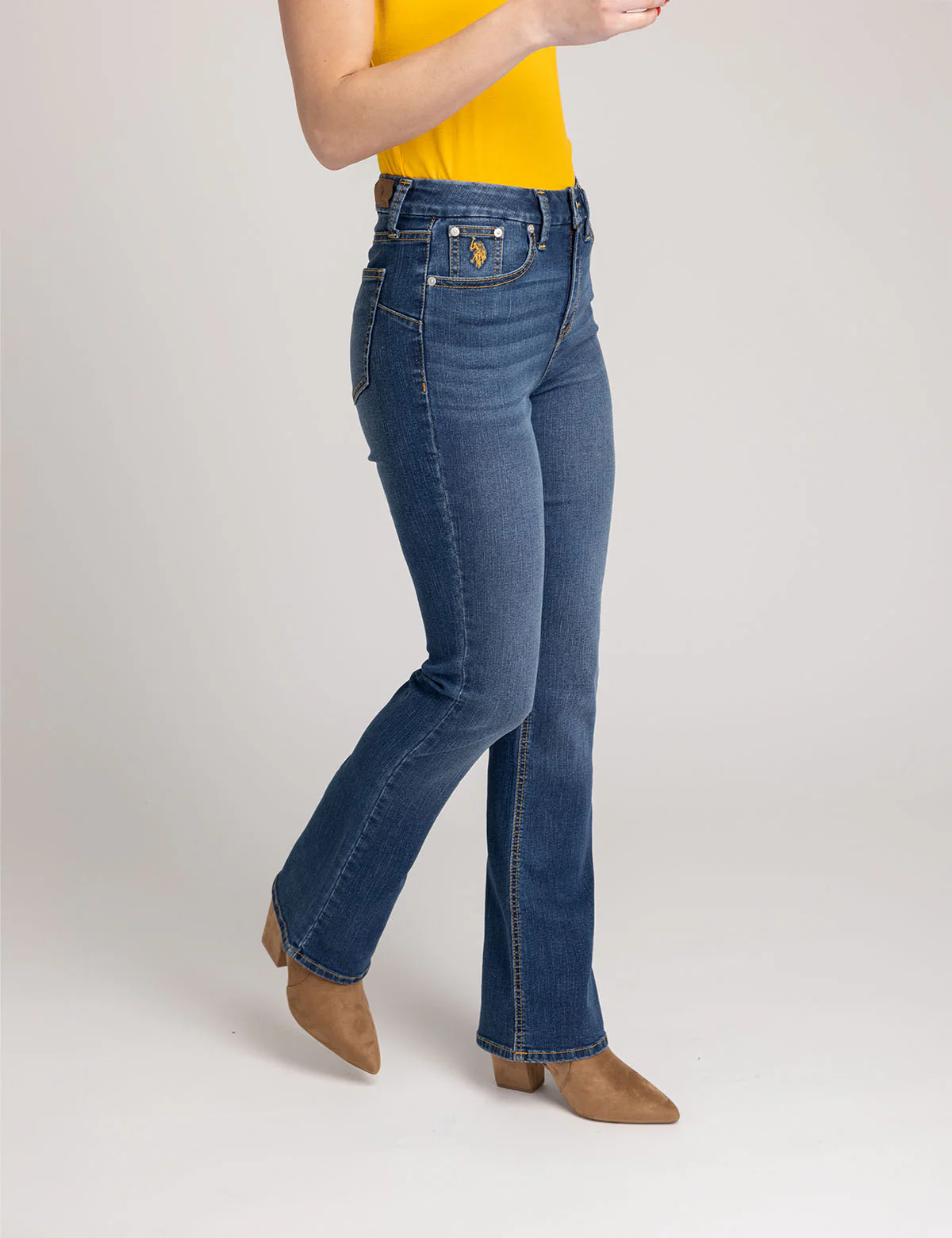 HIGH RISE SCULPTING BOOT CUT JEANS - Image 3