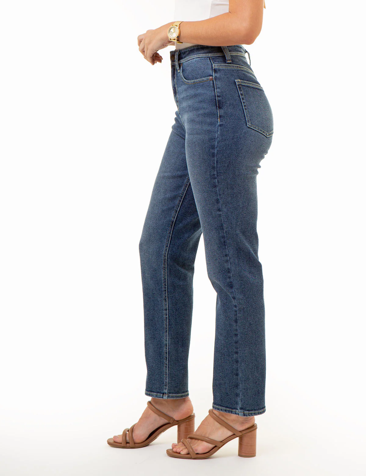 HIGH RISE VINTAGE STRAIGHT JEANS - Image 3