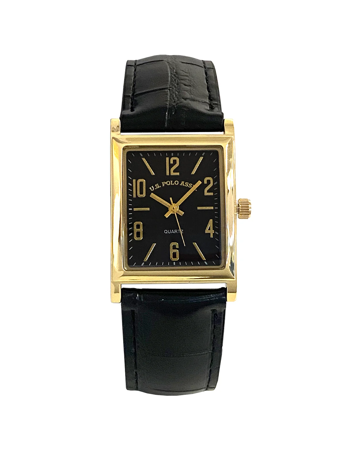 HIS AND HERS BLACK STRAP SQUARE FACE WATCH SET - Image 6