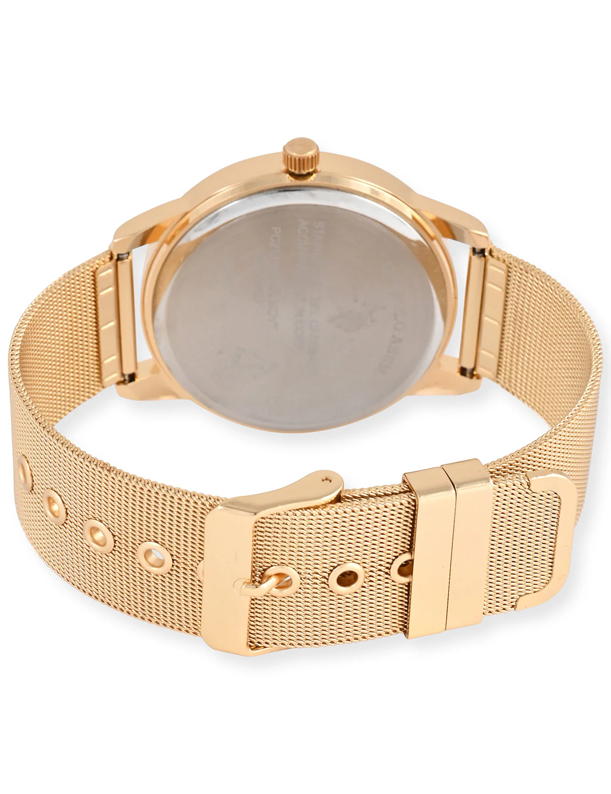 HIS AND HERS GOLD MESH STRAP WATCH SET - Image 9