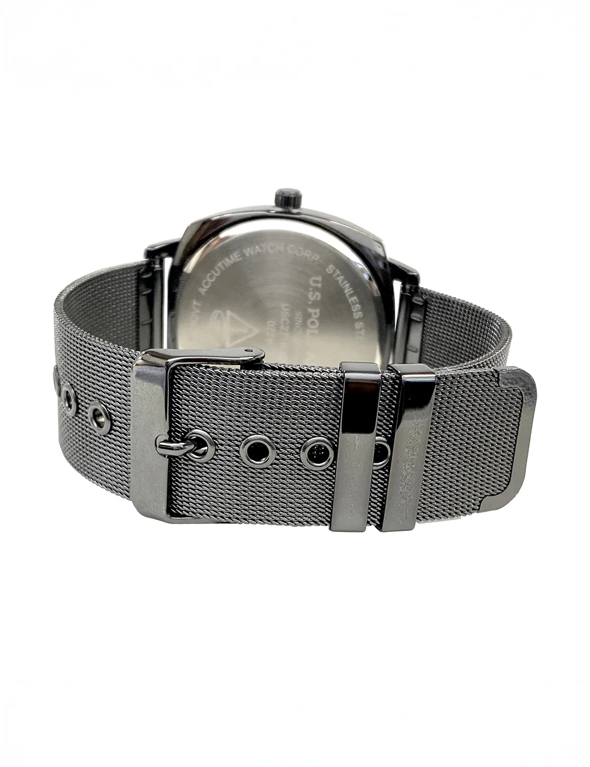 HIS AND HERS GUNMETAL MESH STRAP WATCH SET - Image 4