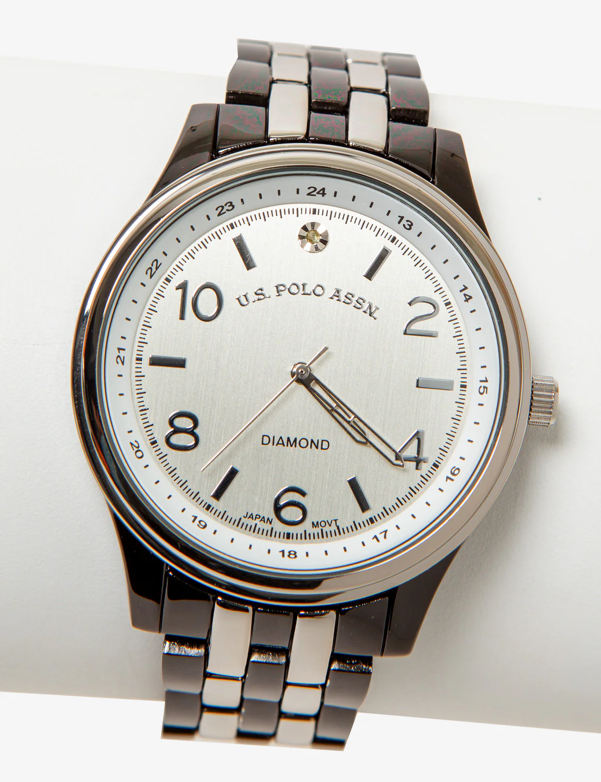 HIS AND HERS GUNMETAL TWO TONE WATCH SET - Image 2