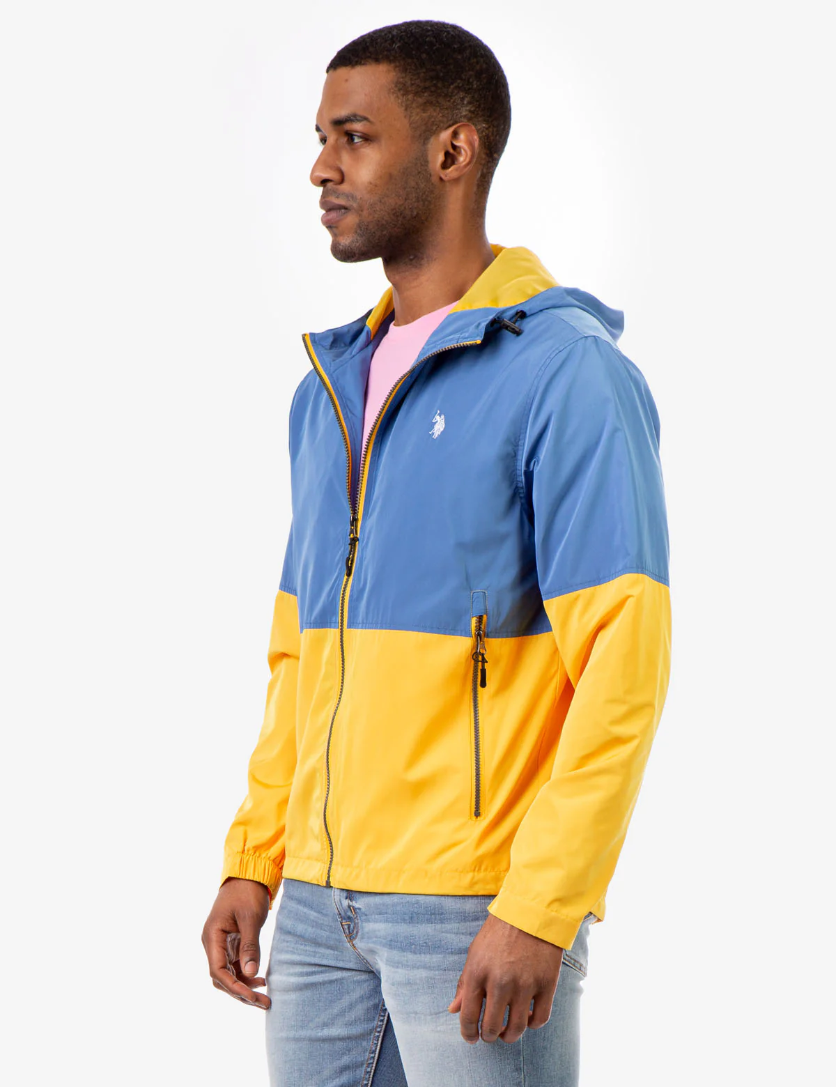 HOODED COLORBLOCK WINDBREAKER - Image 9