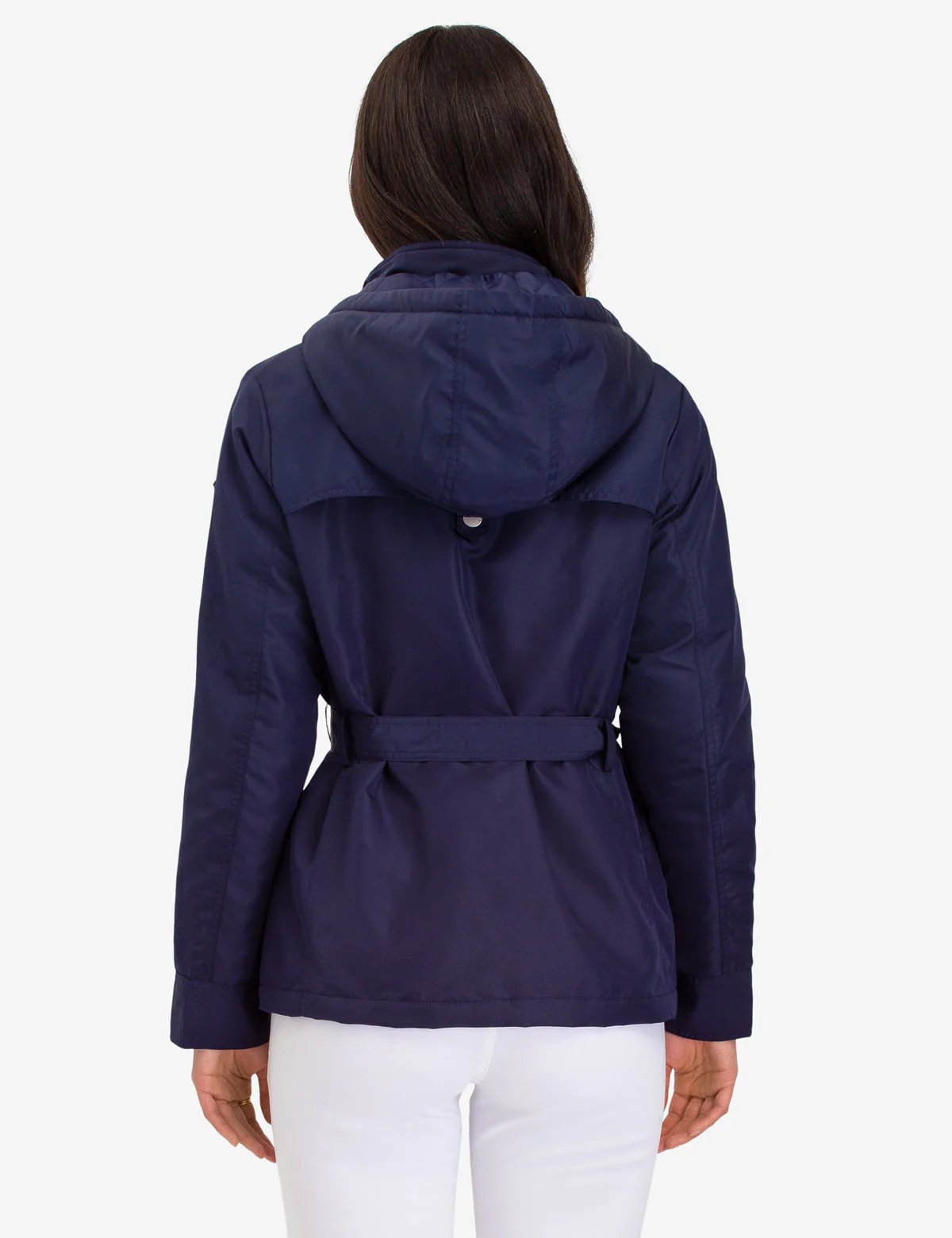 HOODED JACKET WITH BELT - Image 4