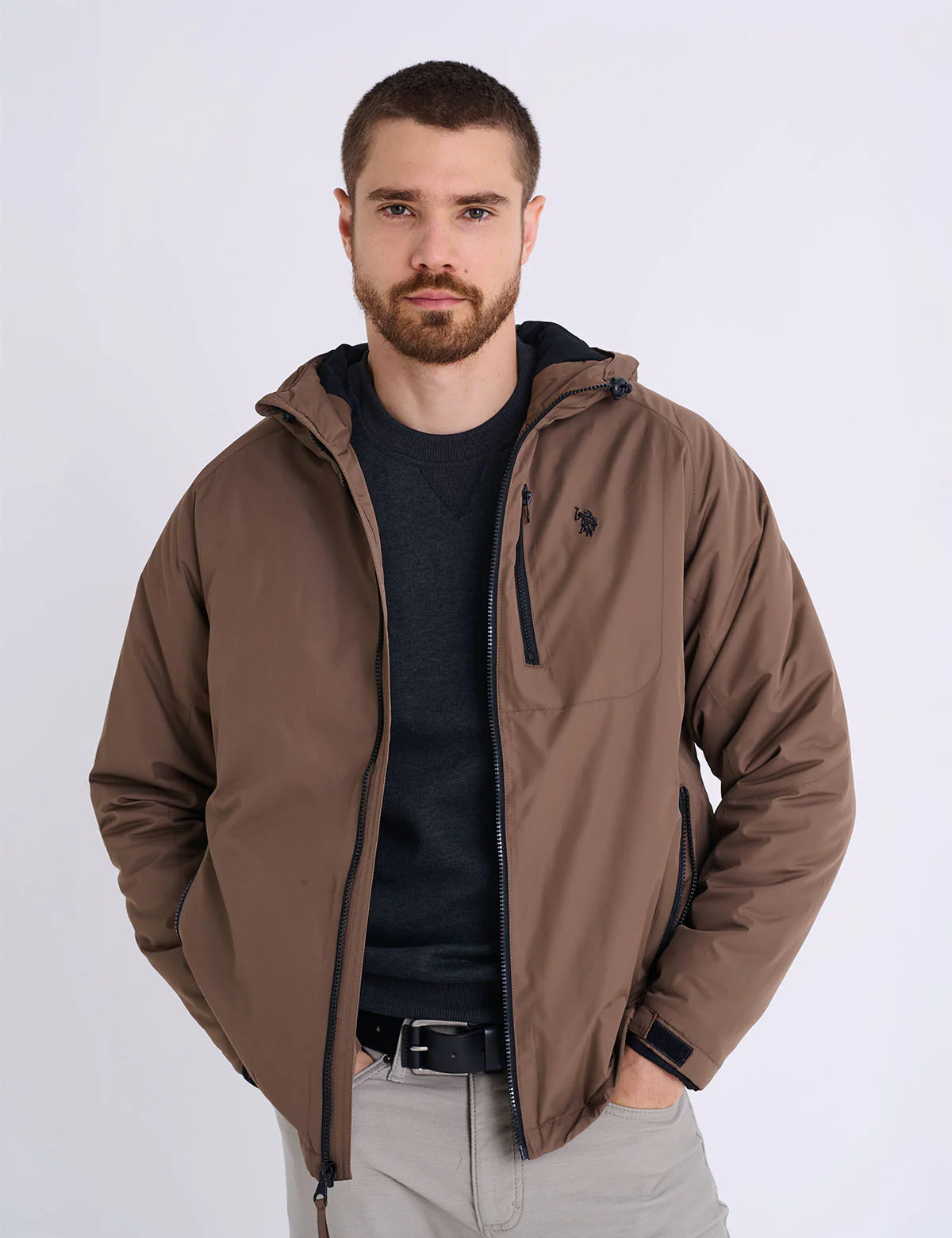 HOODED SPORT TECH JACKET - Image 2