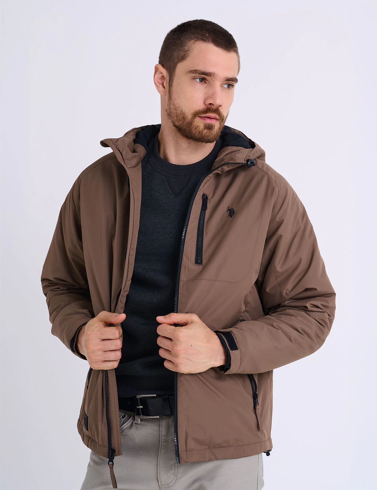 HOODED SPORT TECH JACKET - Image 9