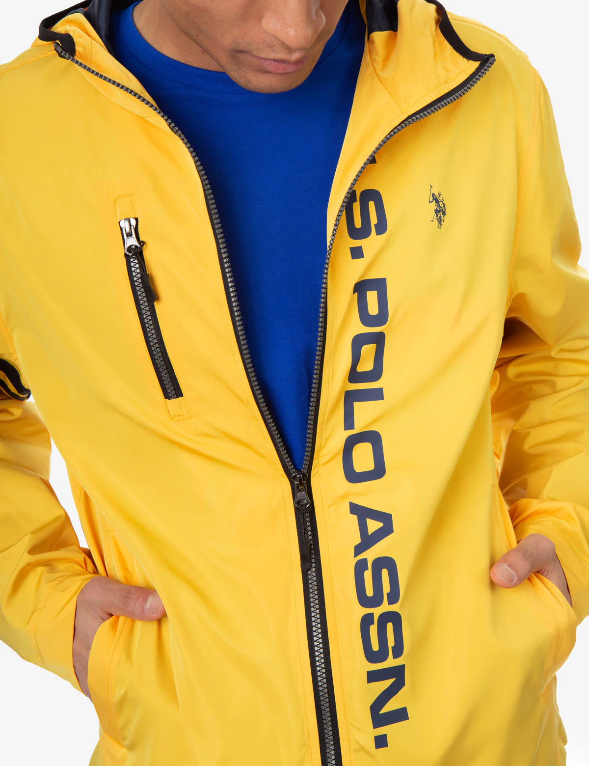HOODED STRIPE WINDBREAKER - Image 11