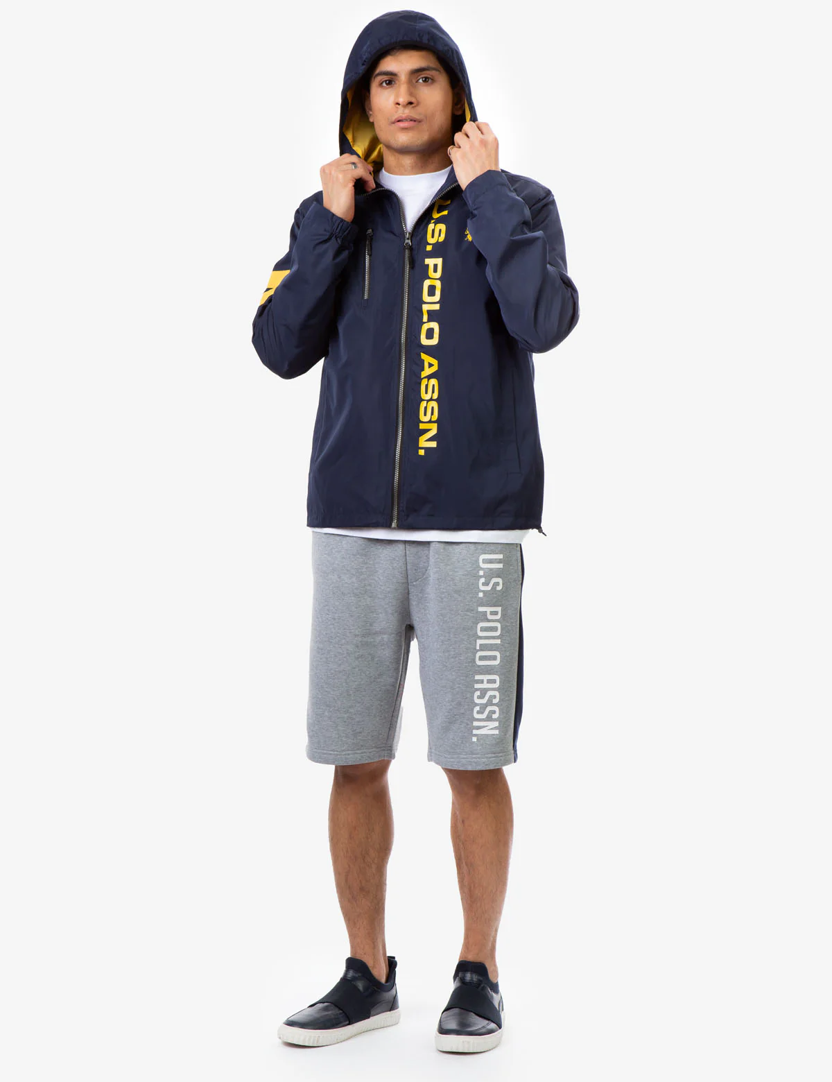 HOODED STRIPE WINDBREAKER - Image 14