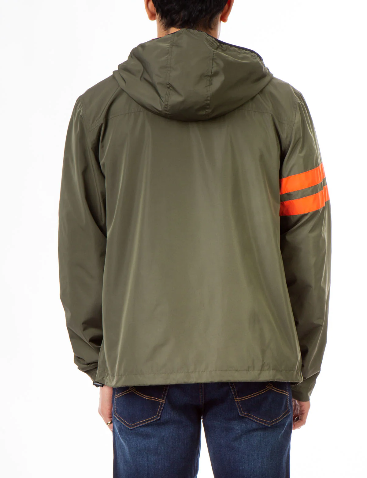 HOODED STRIPE WINDBREAKER - Image 4