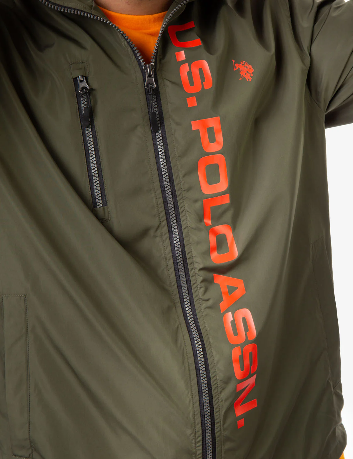 HOODED STRIPE WINDBREAKER - Image 5