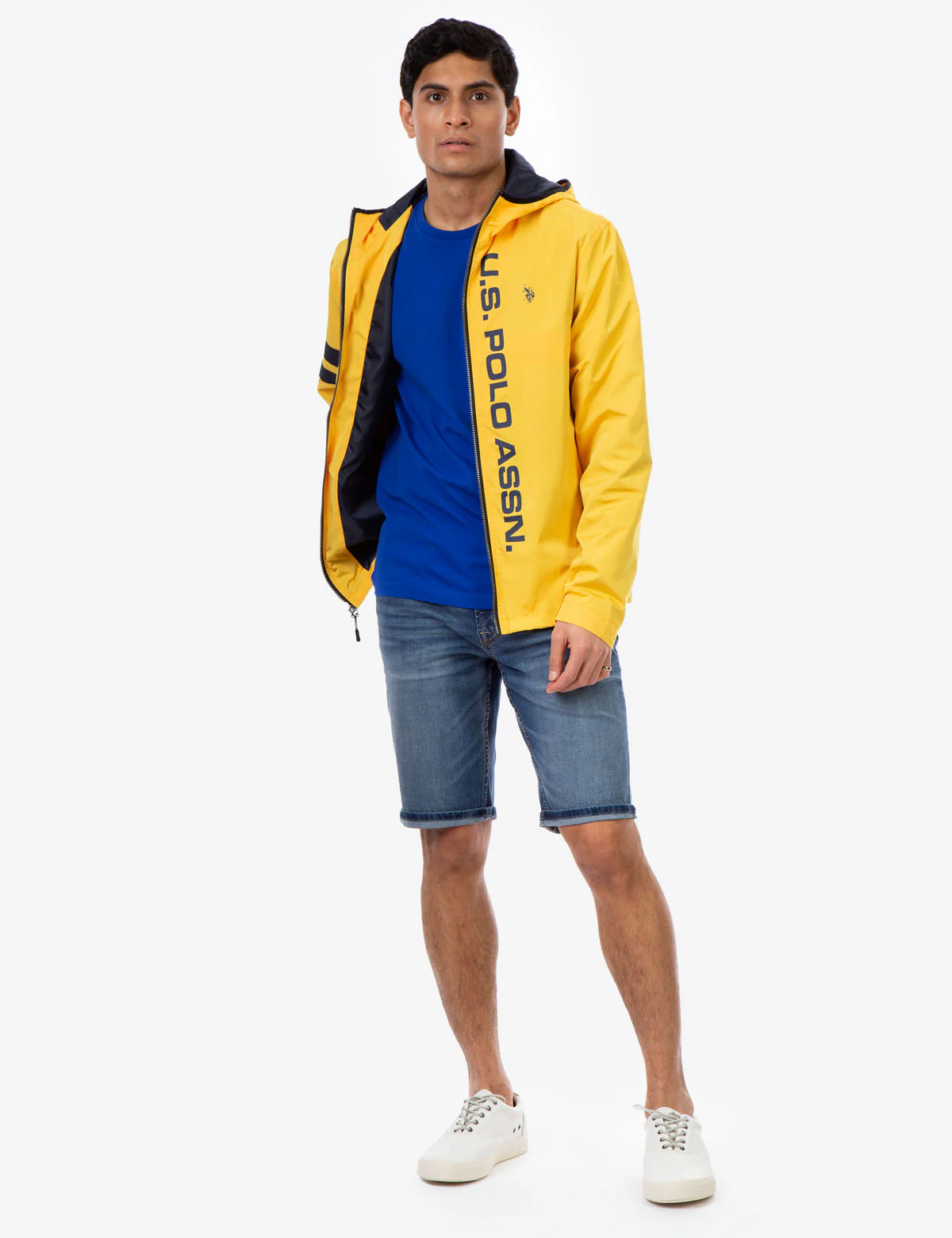 HOODED STRIPE WINDBREAKER - Image 8
