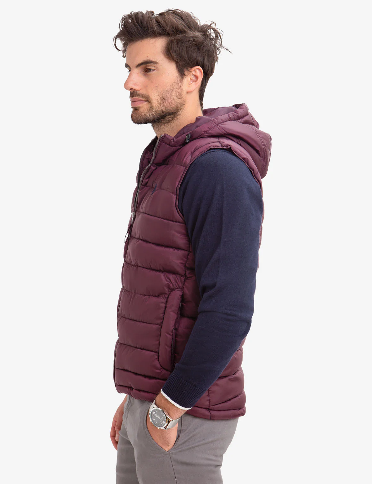 HOODED PUFFER VEST - Image 10