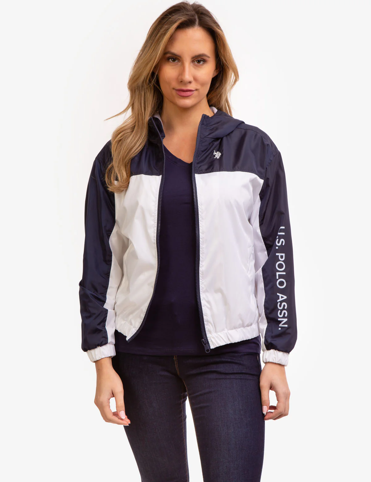 HOODED ZIP FRONT LOGO WINDBREAKER - Image 12