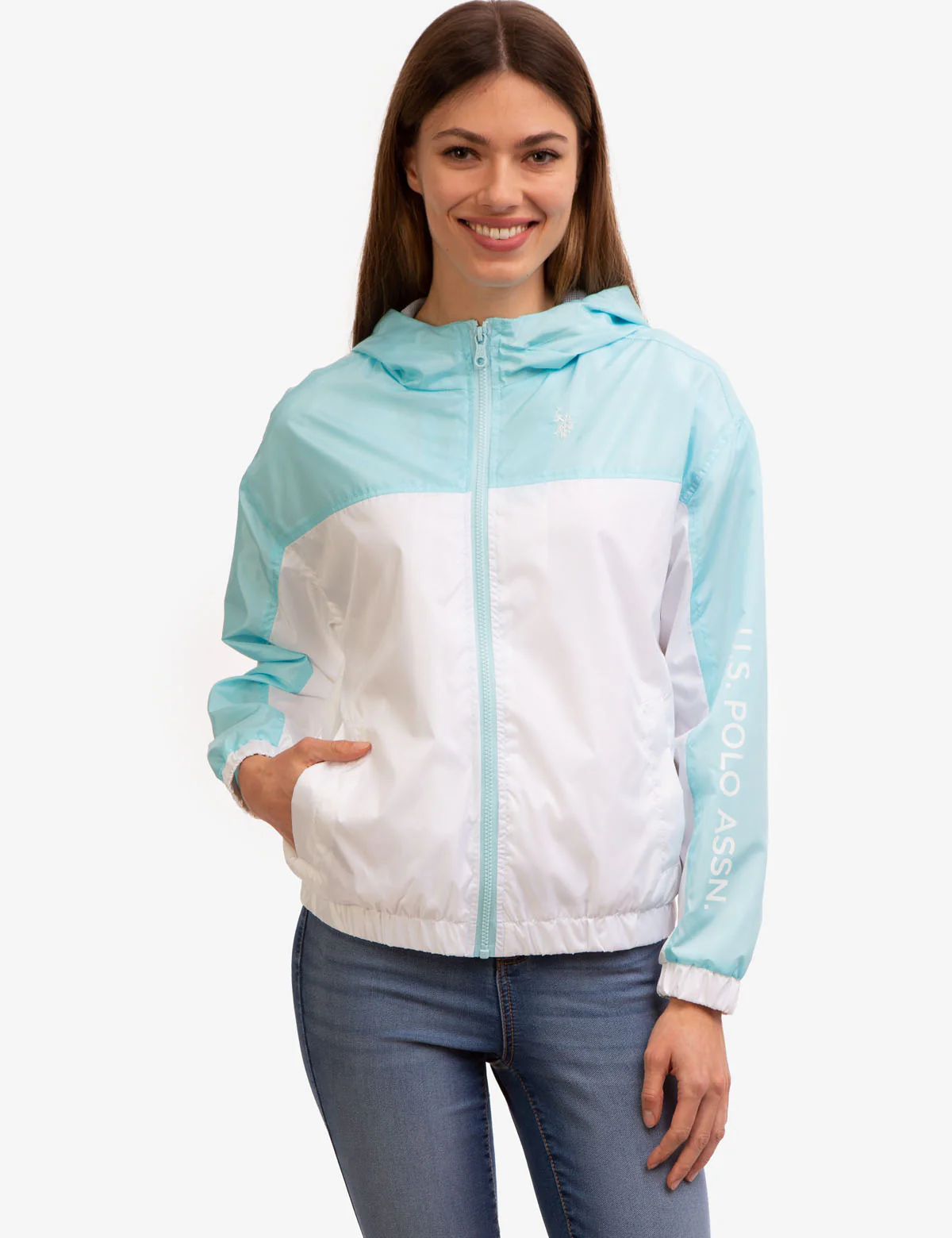 HOODED ZIP FRONT LOGO WINDBREAKER - Image 6