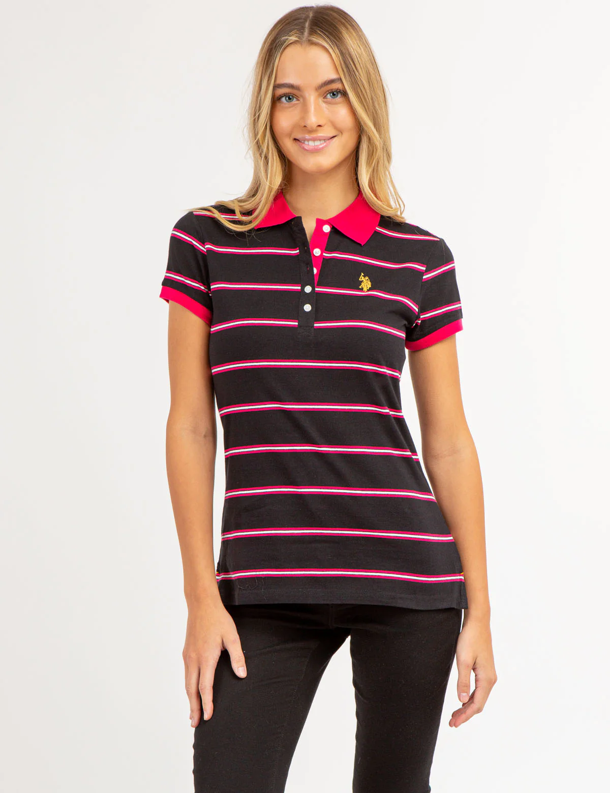 HORIZONTAL MULTI STRIPED POLO SHIRT - Image 4