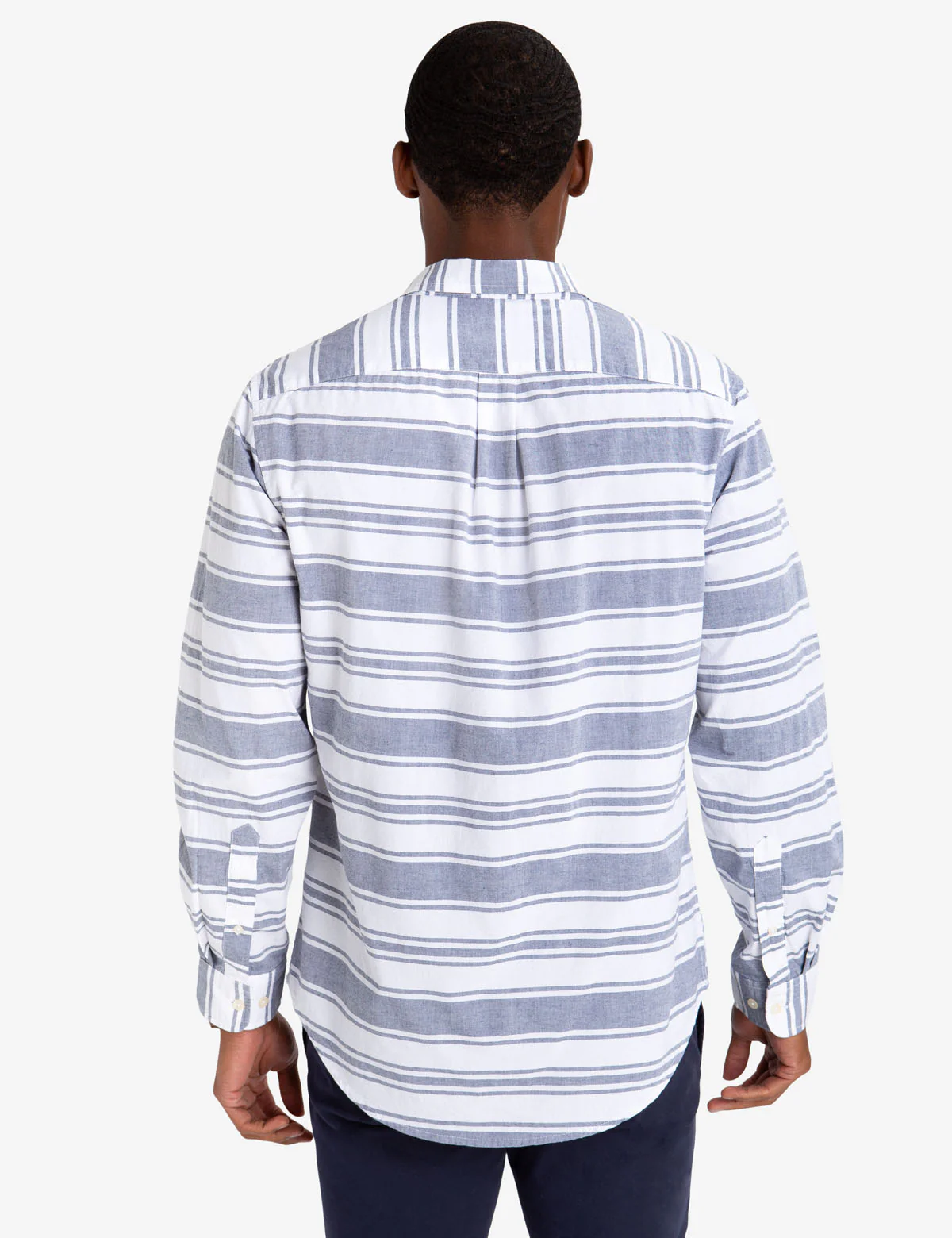 BLACK MALLET CLASSIC FIT HORIZONTAL STRIPE SHIRT - Image 4