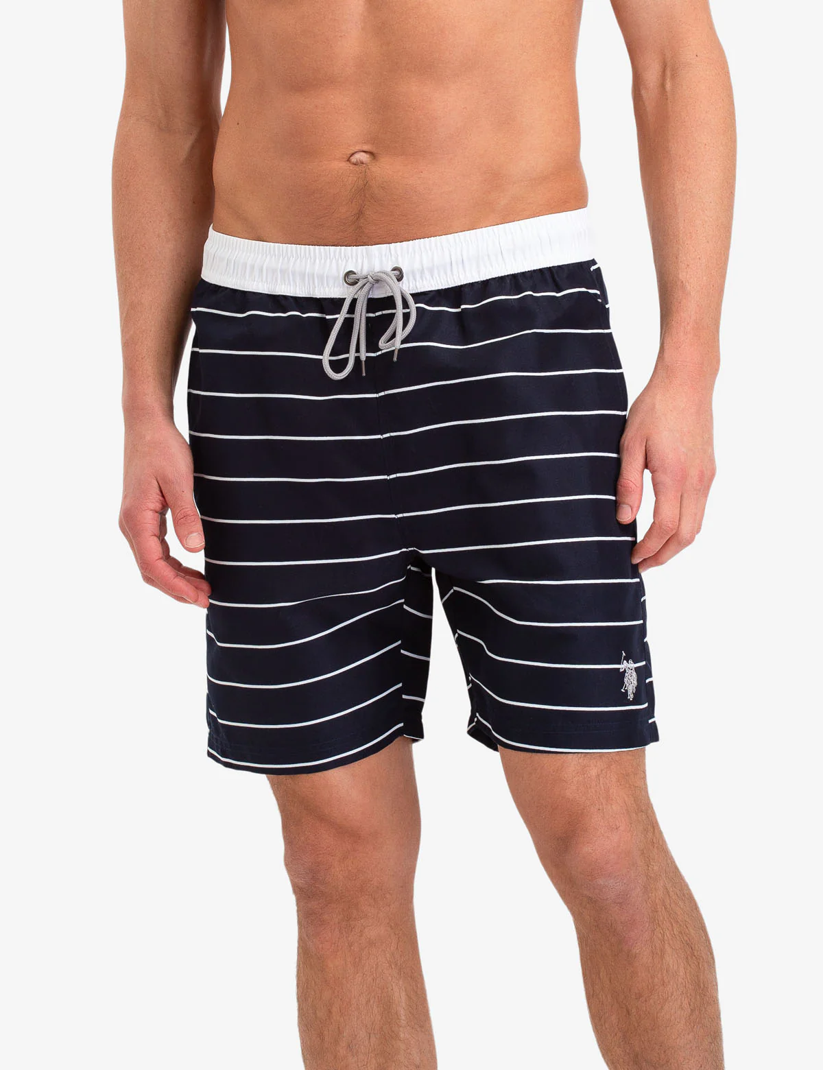 HORIZONTAL STRIPE SWIM TRUNKS