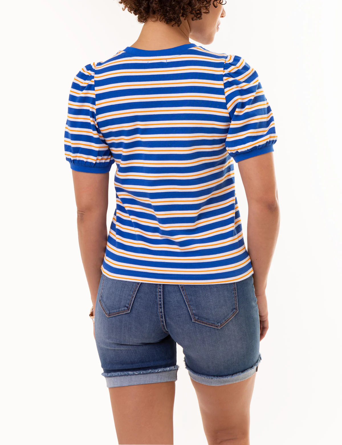 HORIZONTAL STRIPE VOLUME SLEEVE TOP - Image 4