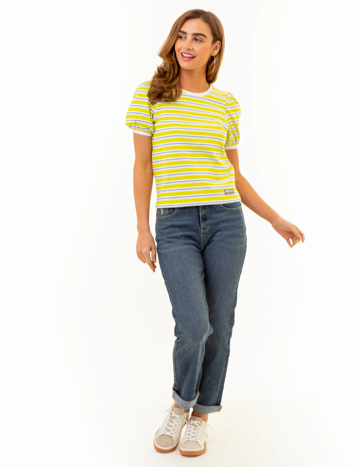 HORIZONTAL STRIPE VOLUME SLEEVE TOP - Image 9