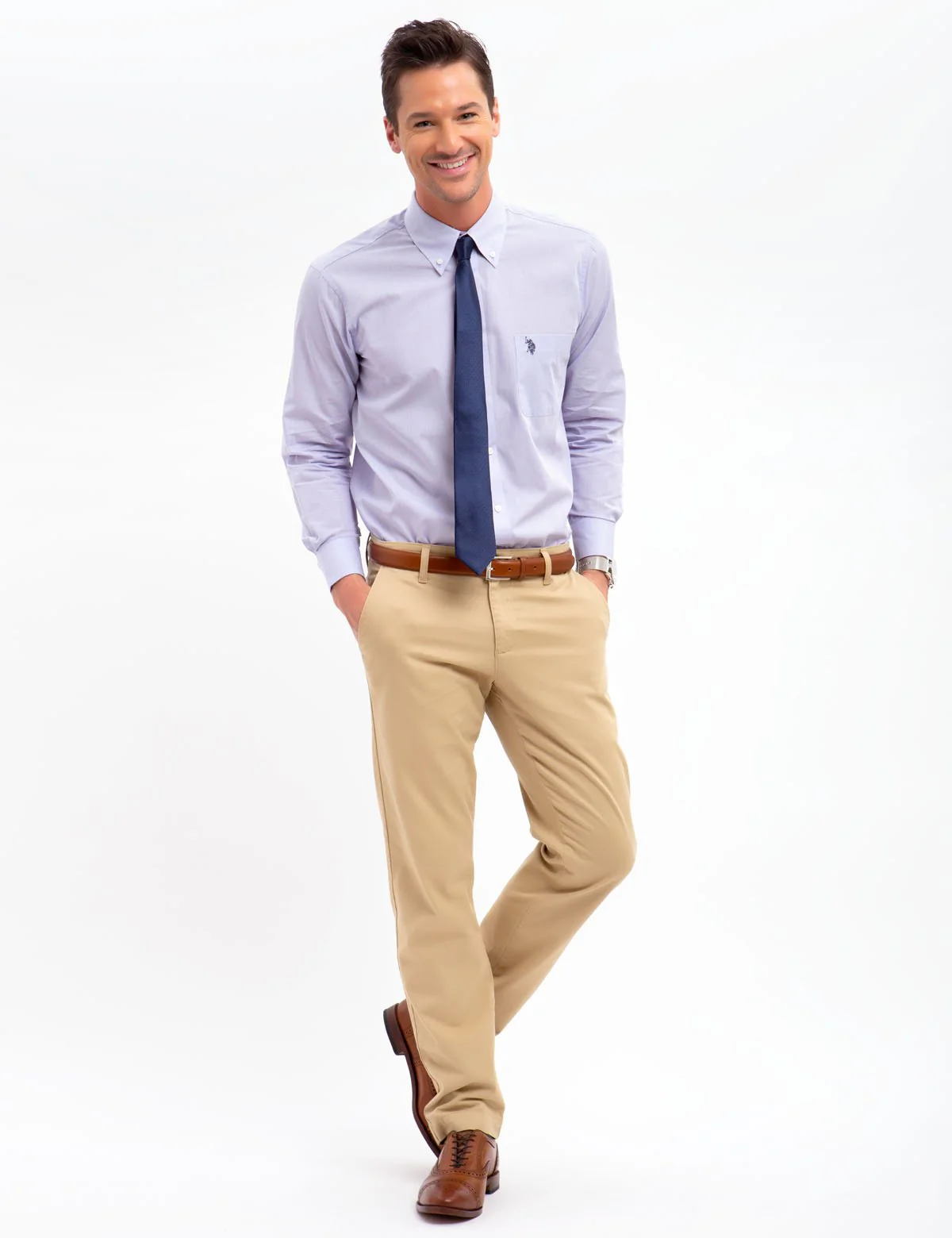 HORIZONTAL STRIPED DRESS SHIRT - Image 11