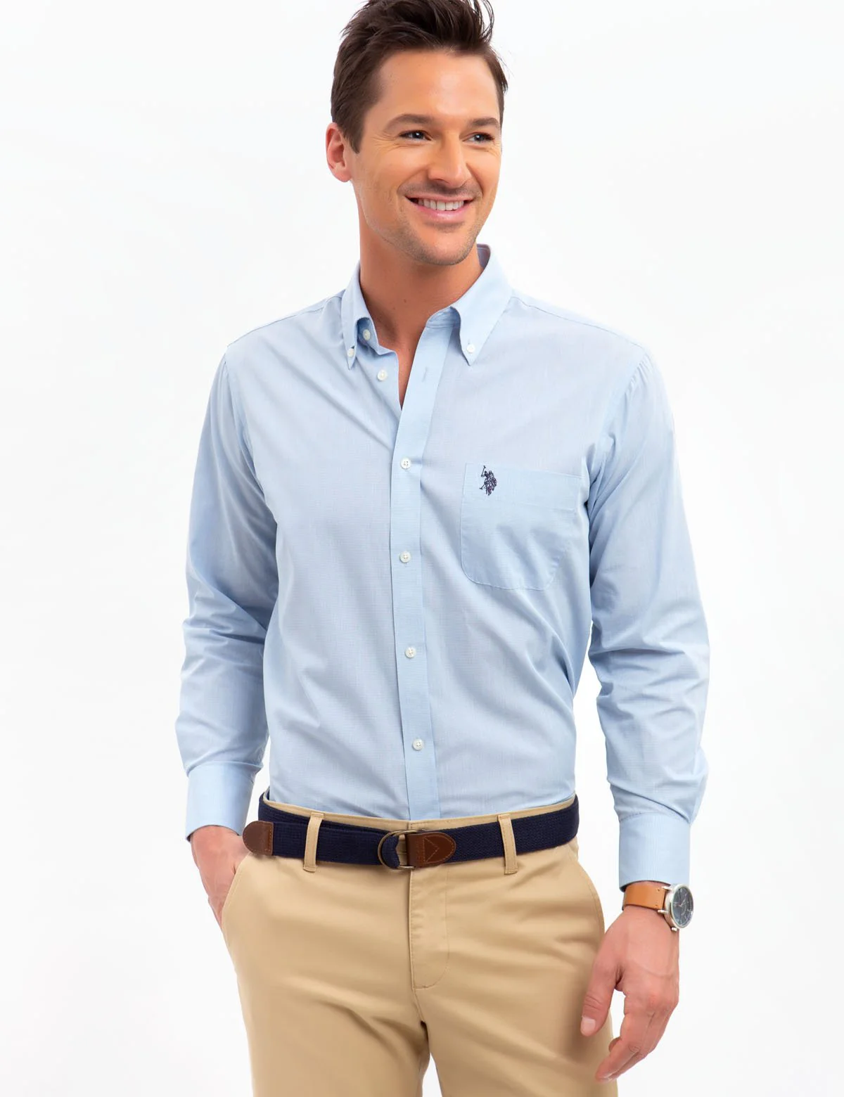 HORIZONTAL STRIPED DRESS SHIRT - Image 16